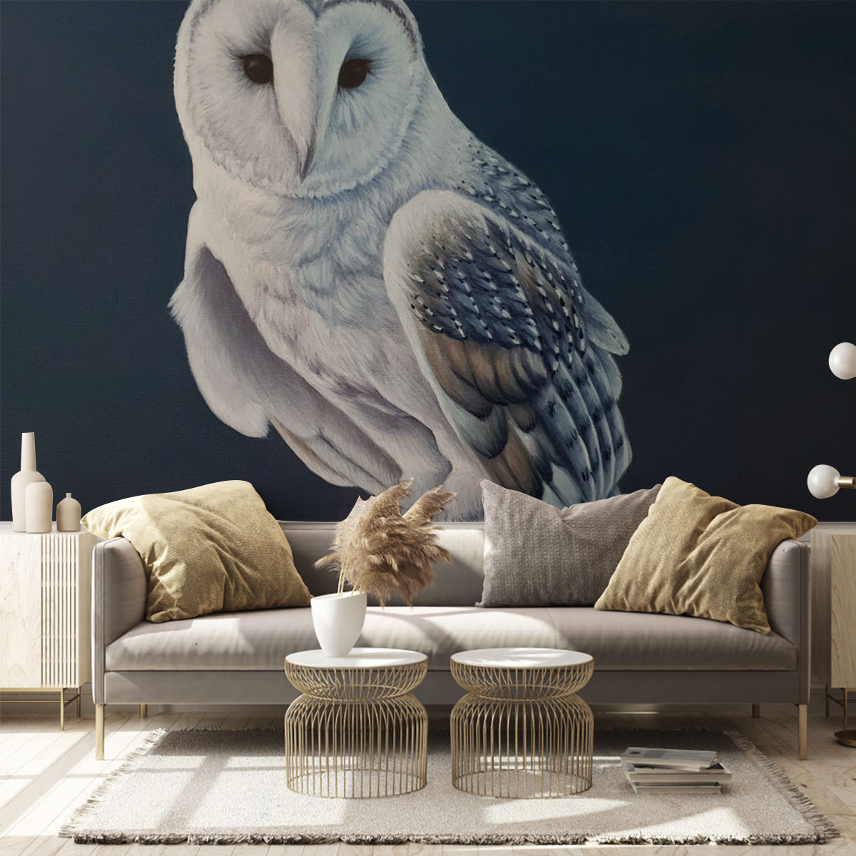 White Owl Wall Mural_1_2.1