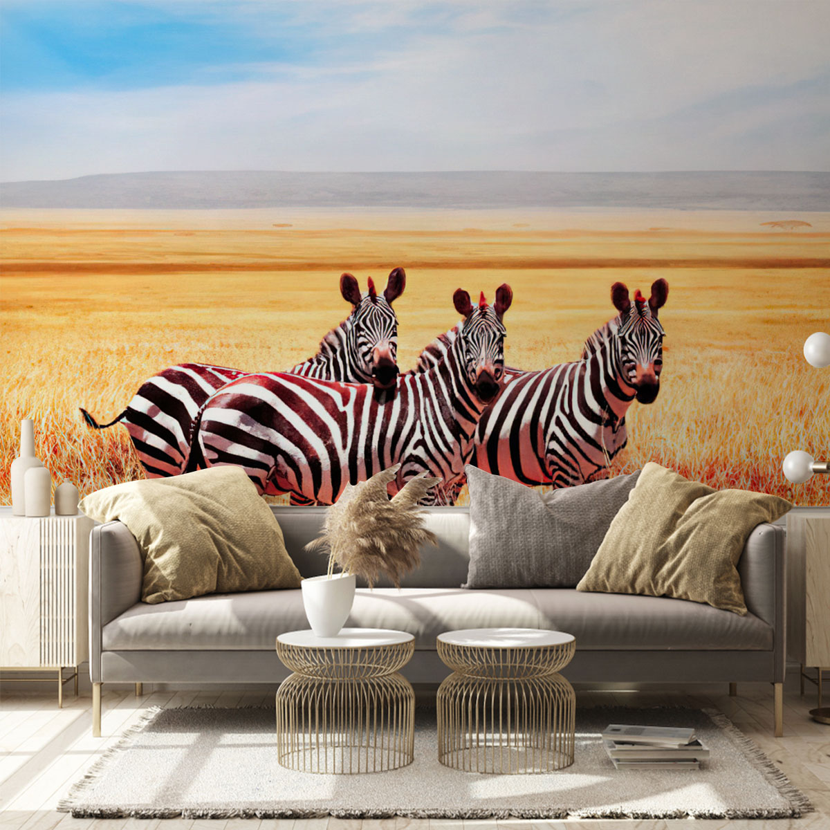 Zebra Into The Wild Wall Mural_1_2.1