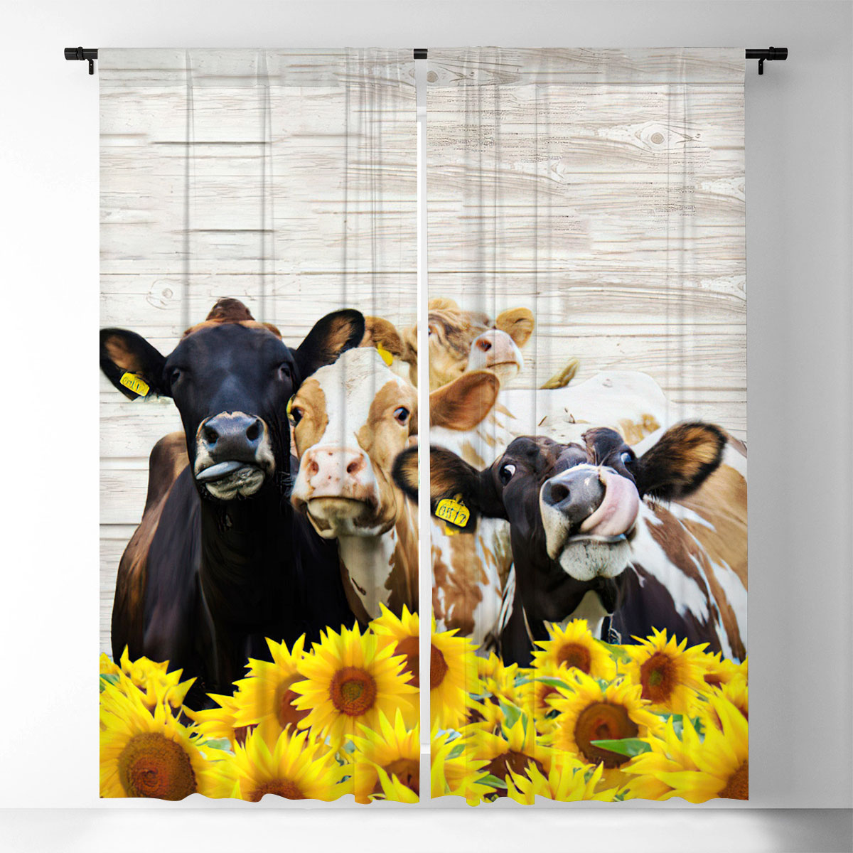 Cute Cow Window Curtain_1_2.1
