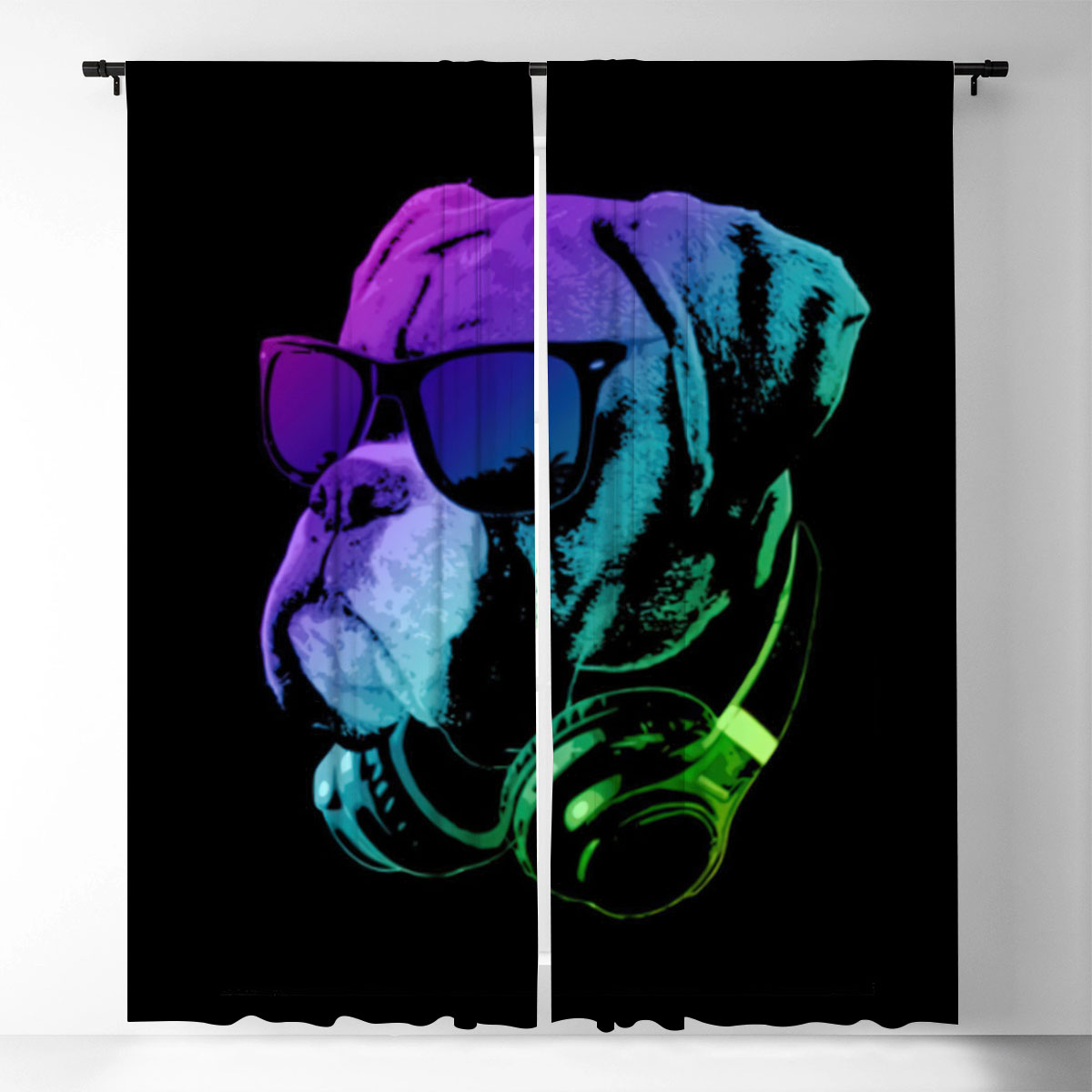 DJ Dog Window Curtain_1_2.1