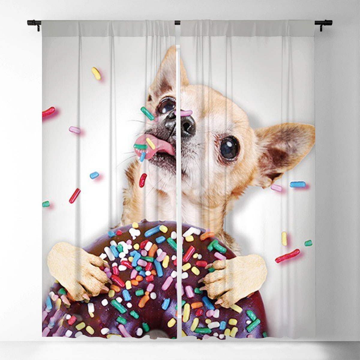 Donut Dog Window Curtain_1_2.1
