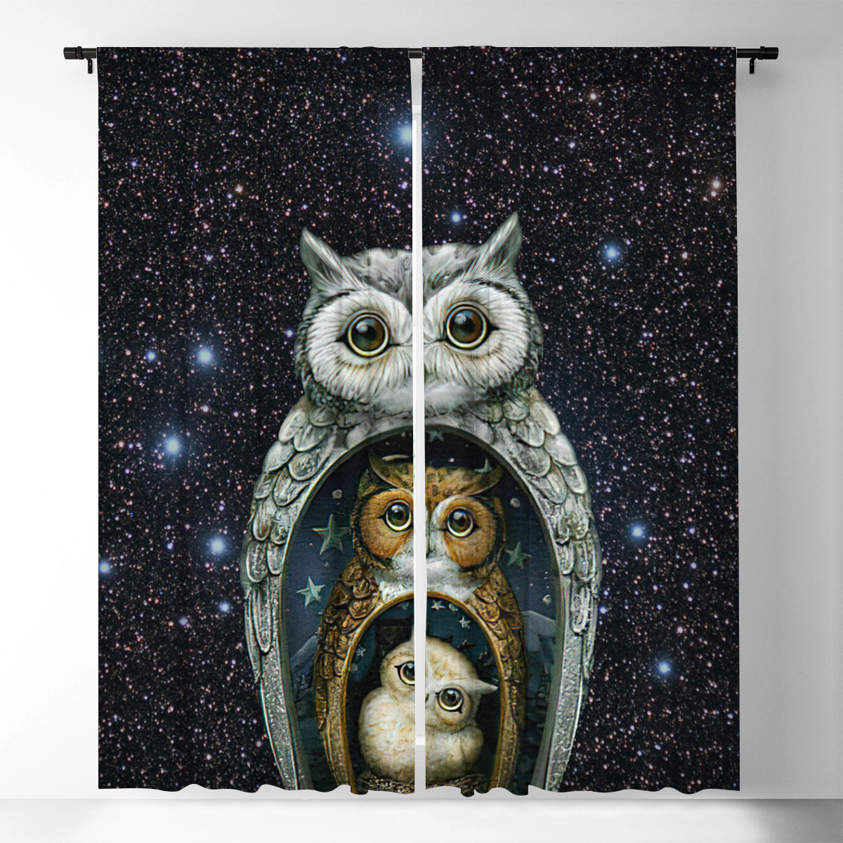 Family Owl Window Curtain_1_2.1
