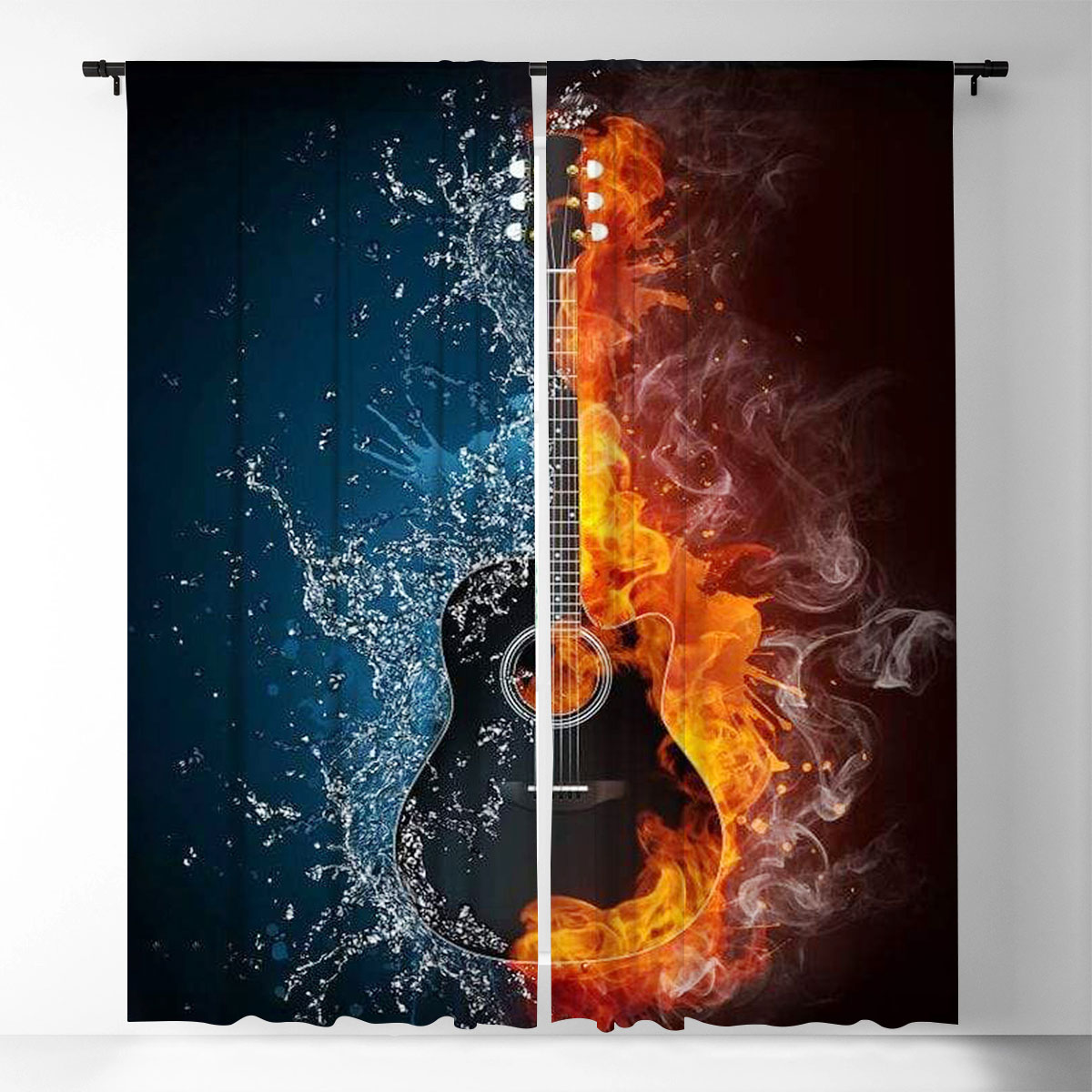Fire _ Water Guitar Window Curtain_1_2.1