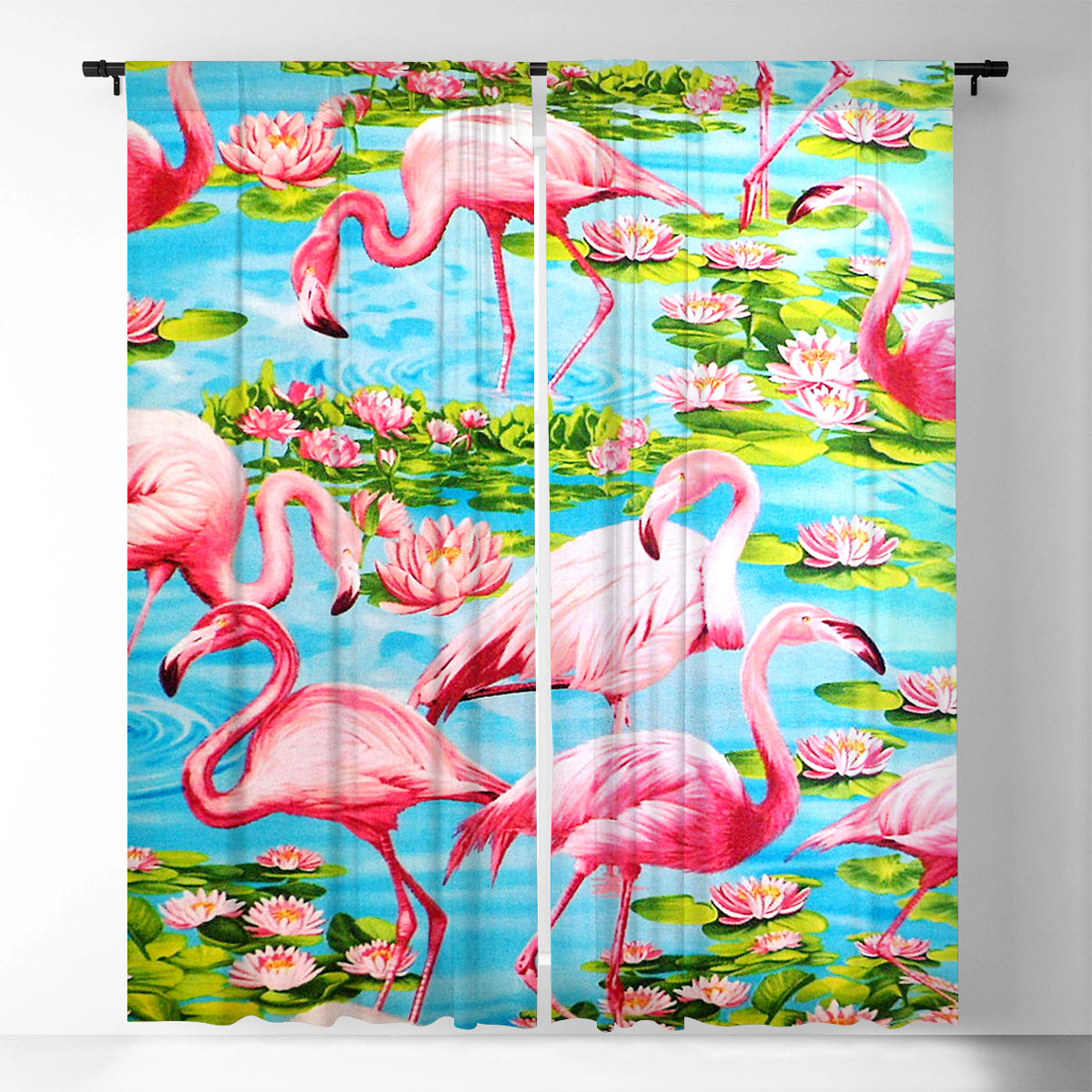 Flamingos Window Curtain_1_2.1