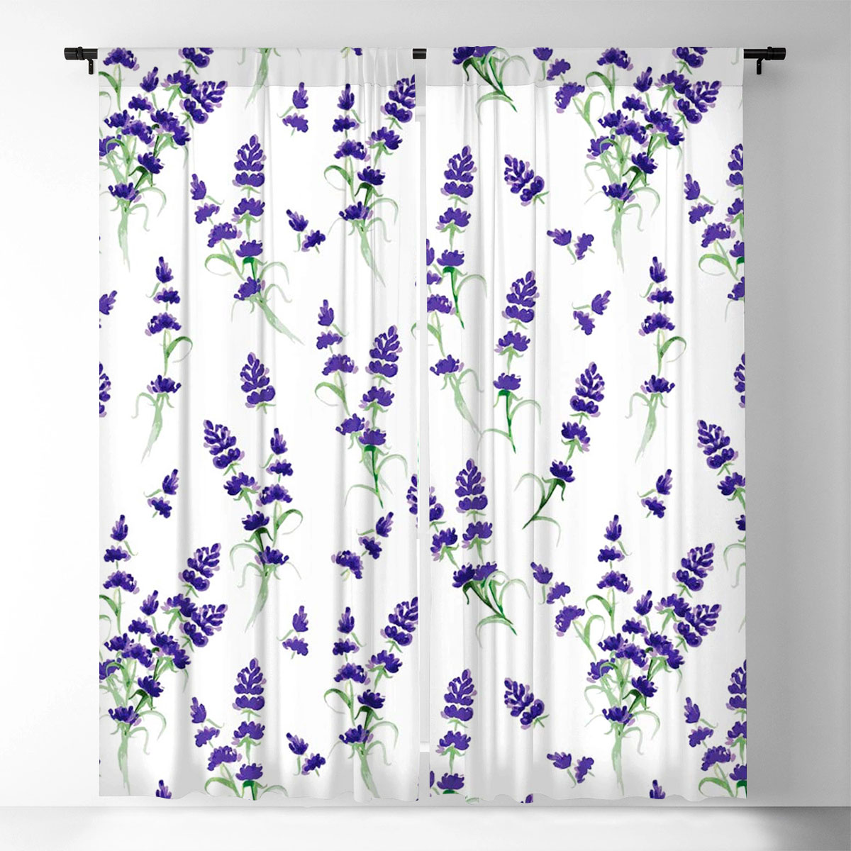 White Classic Lavender Window Curtain_1_2.1