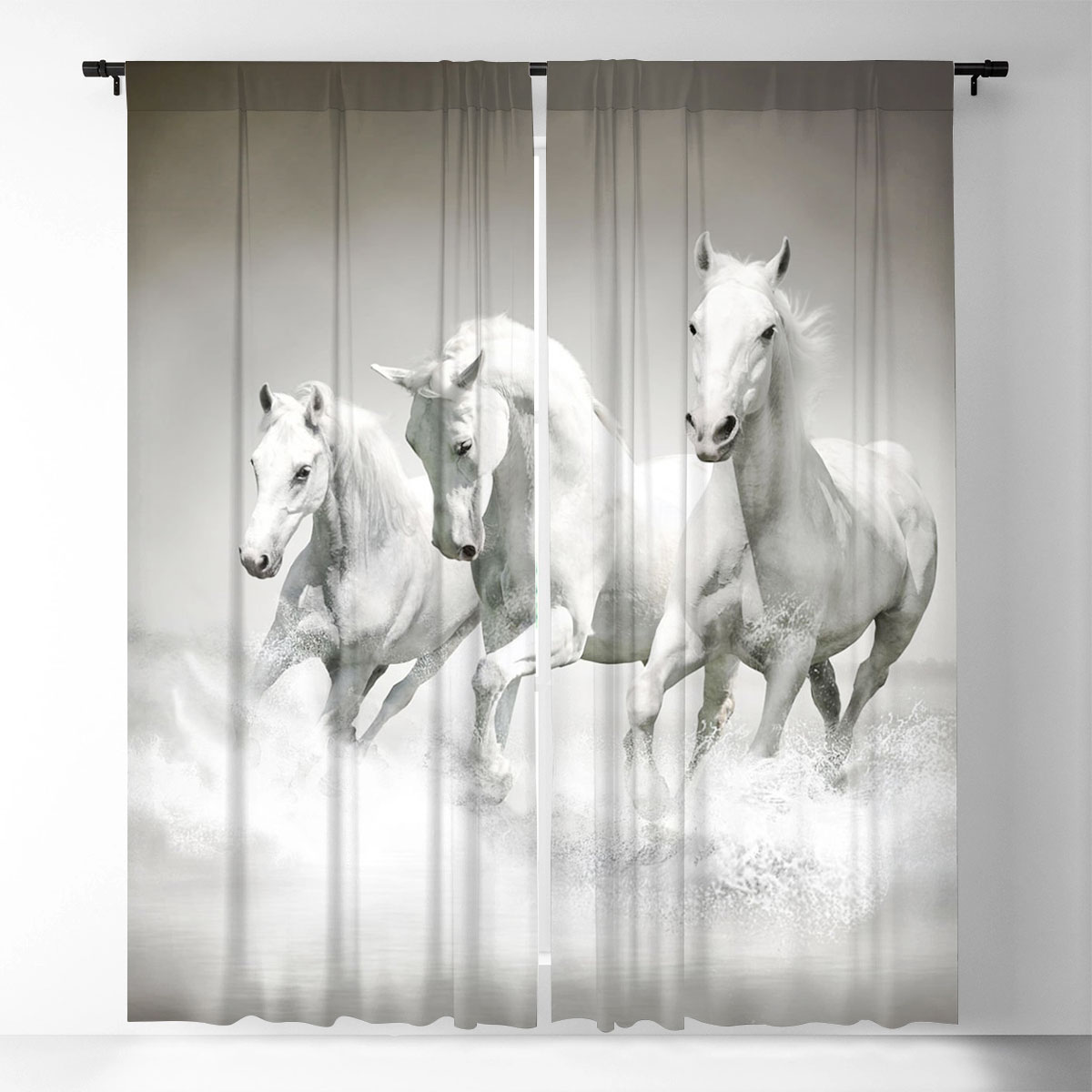 White Horse Window Curtain_1_2.1