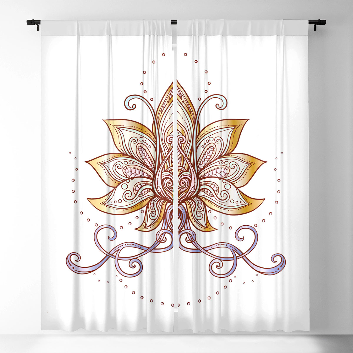 White Lotus Window Curtain_1_2.1