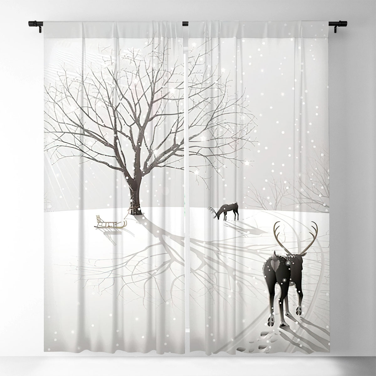 Winer Snow Window Curtain_1_2.1