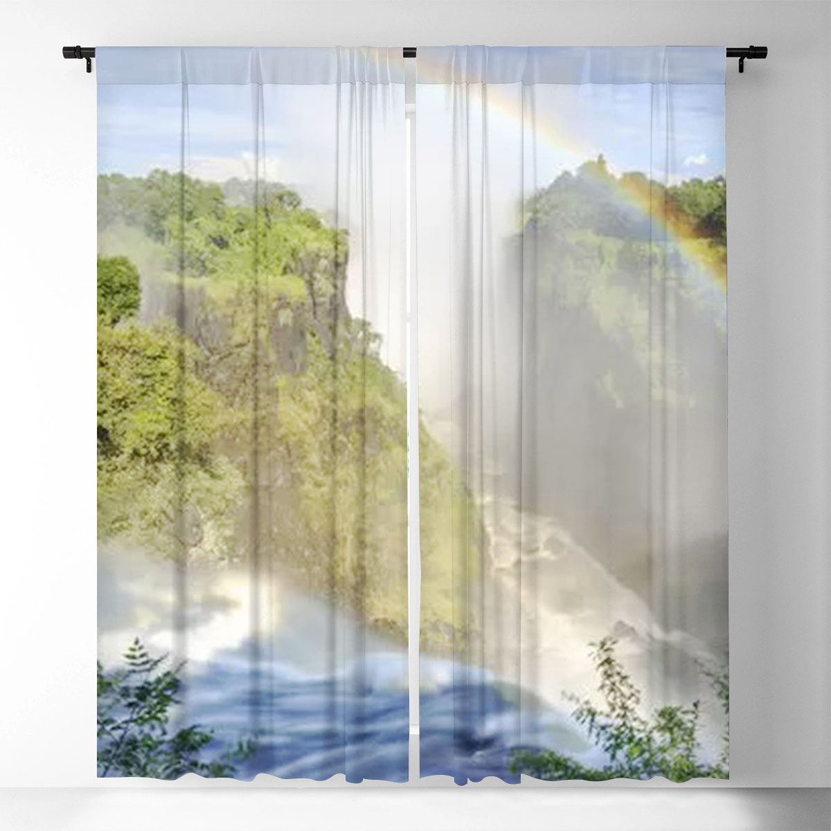 Zimbabwe Victoria Falls Window Curtain_1_2.1