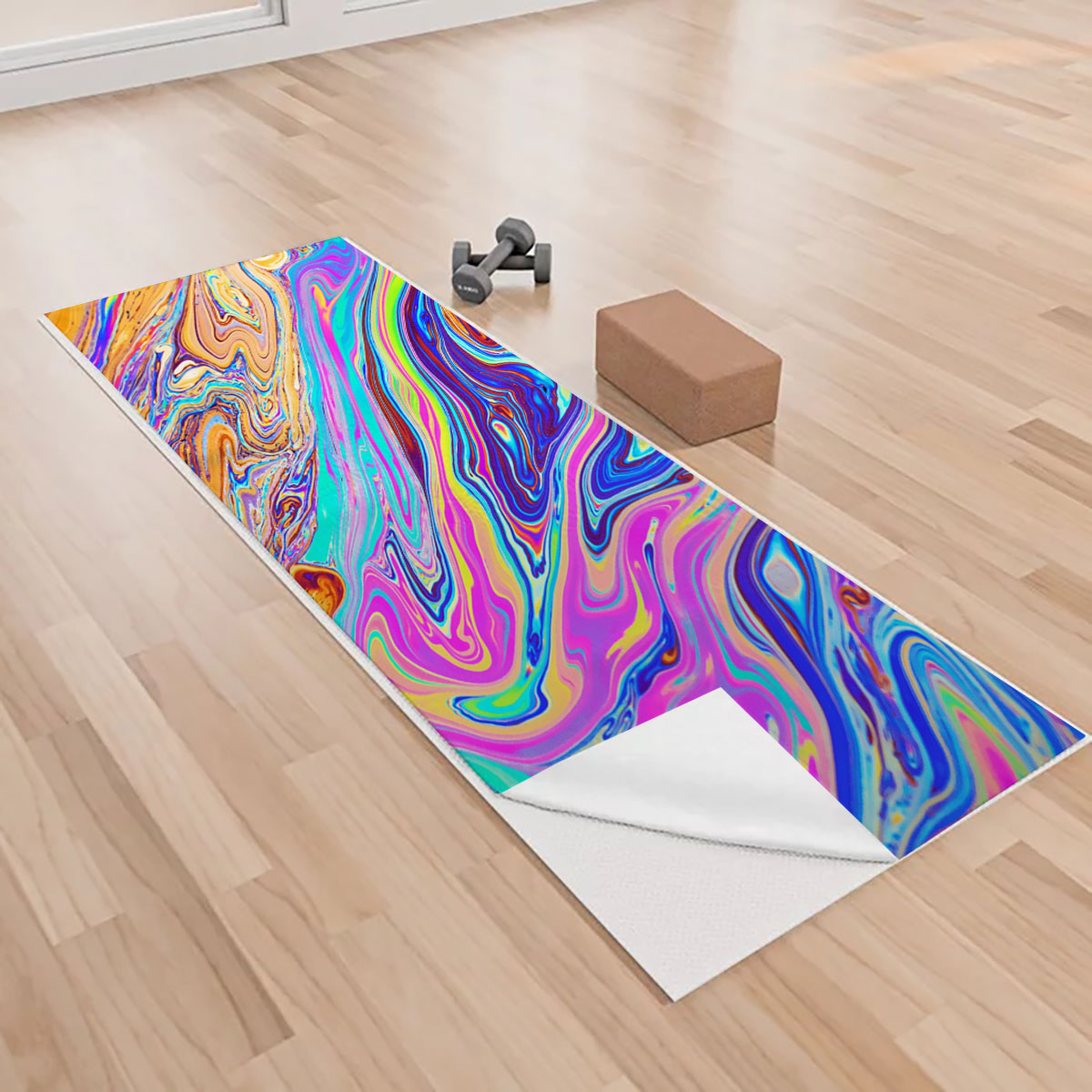 Colorful Psychedelic Yoga Towels_1_2.1