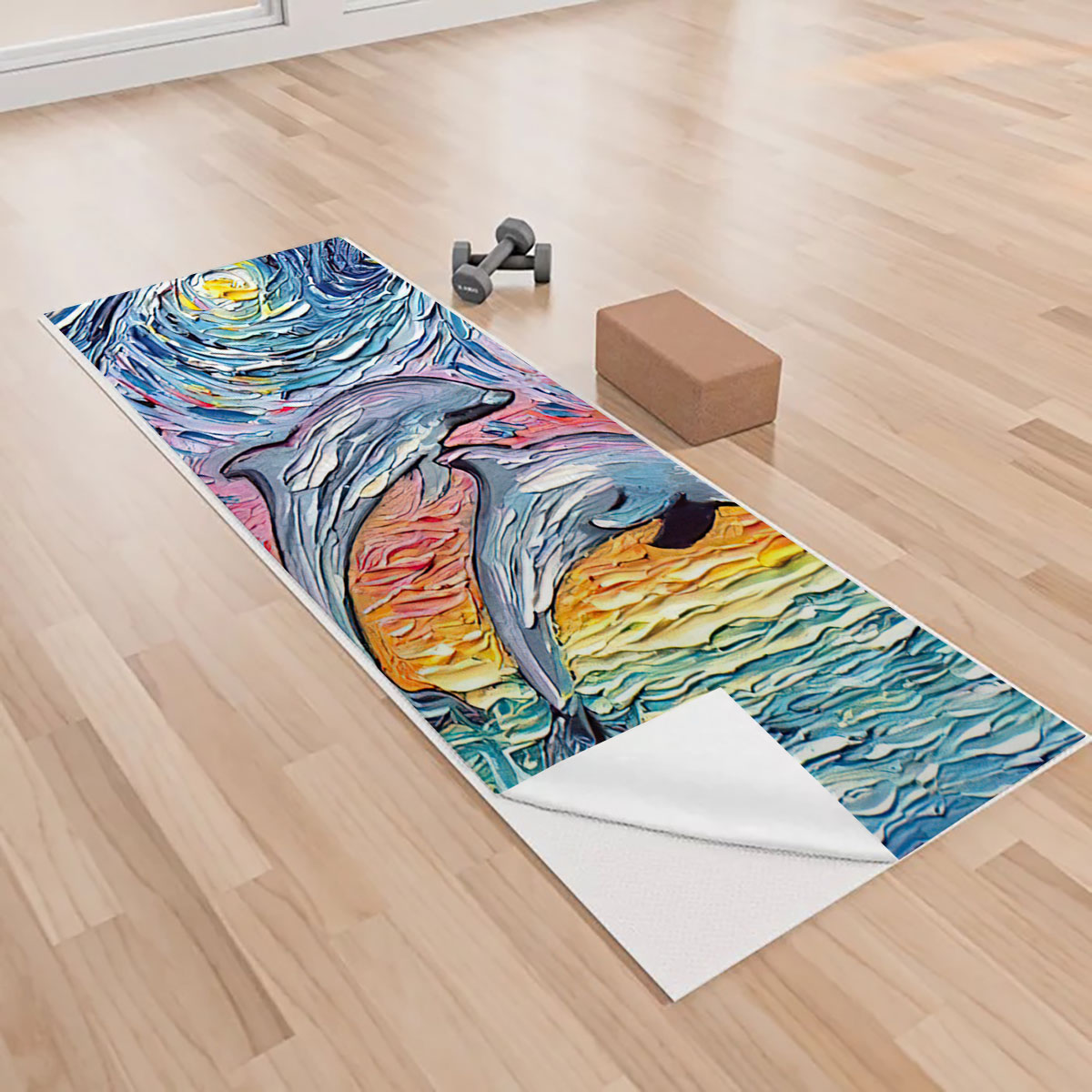 Dolpin Art Yoga Towels_1_2.1