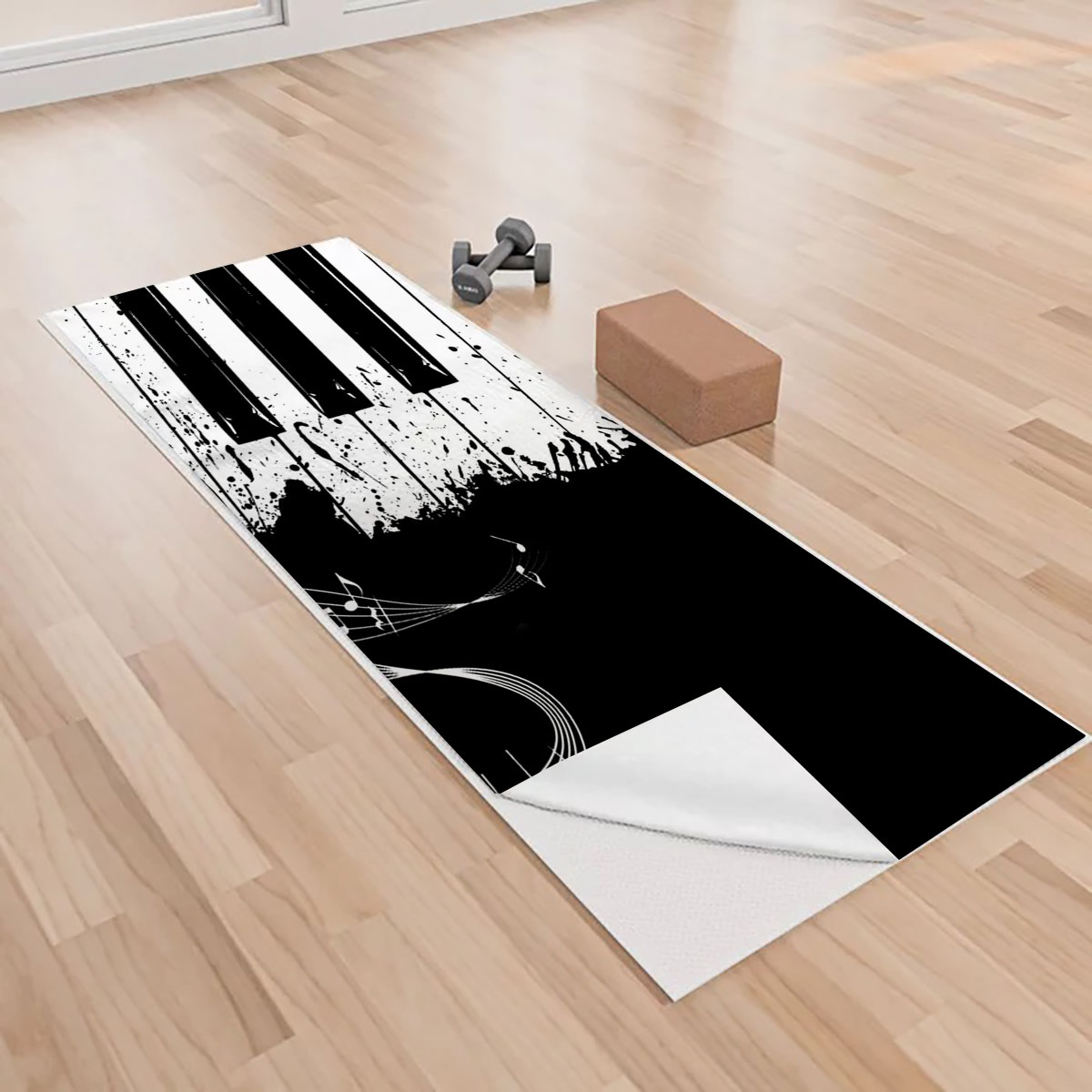 Erosebridal Piano Keys Yoga Towels_1_2.1