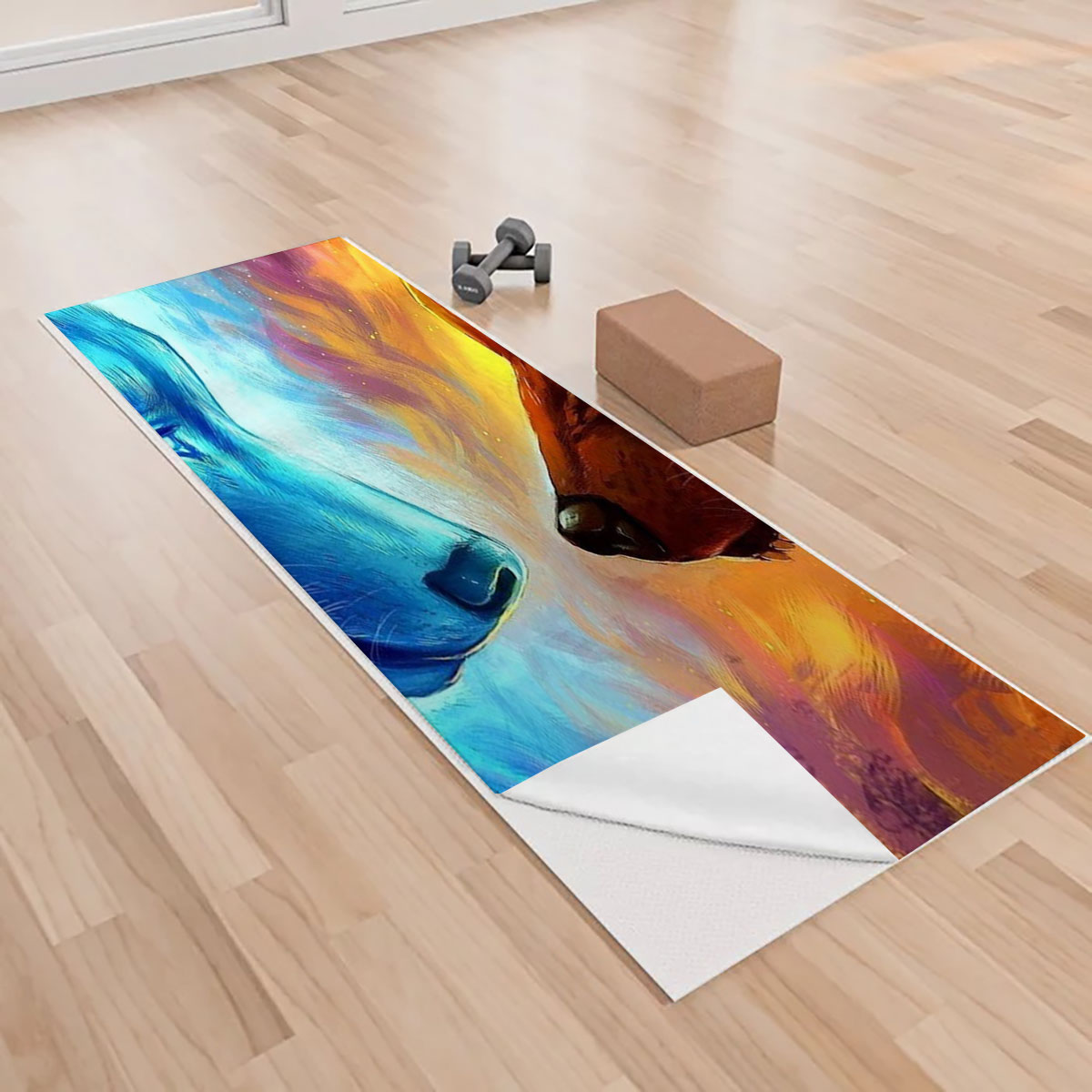 Fire Ice Wolf Yoga Towels_1_2.1
