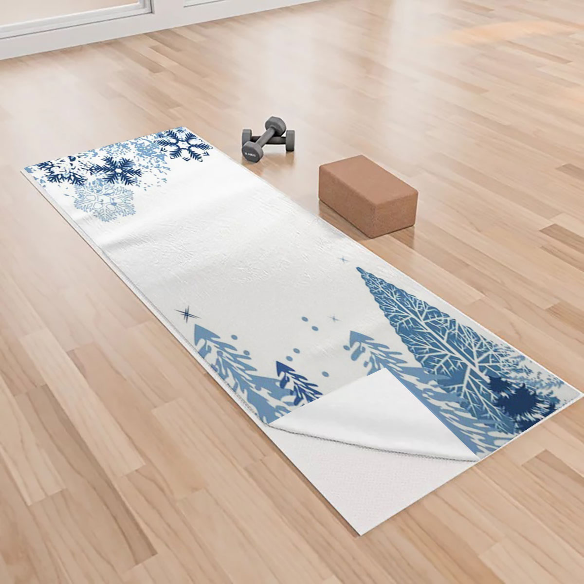 Winter And Snow Yoga Towels_1_2.1