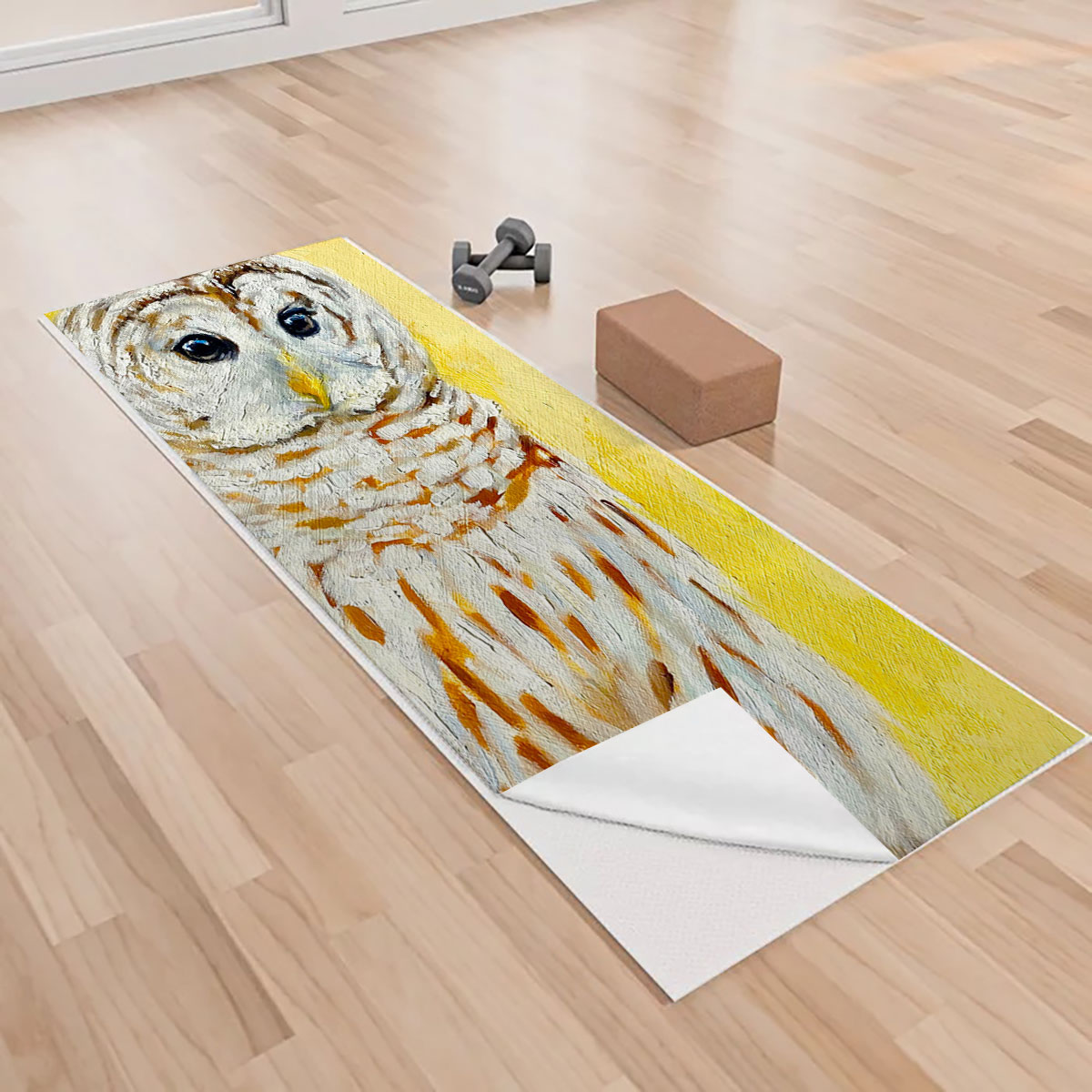 Yellow Owl Yoga Towels_1_2.1