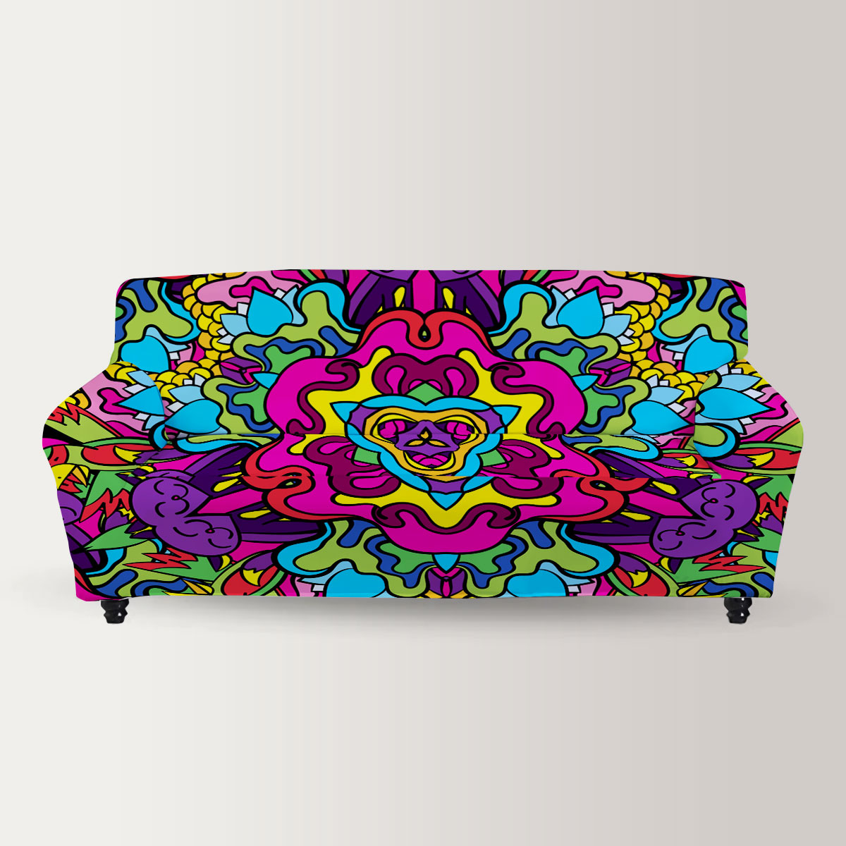 Psychedelic Hippie Sofa Cover