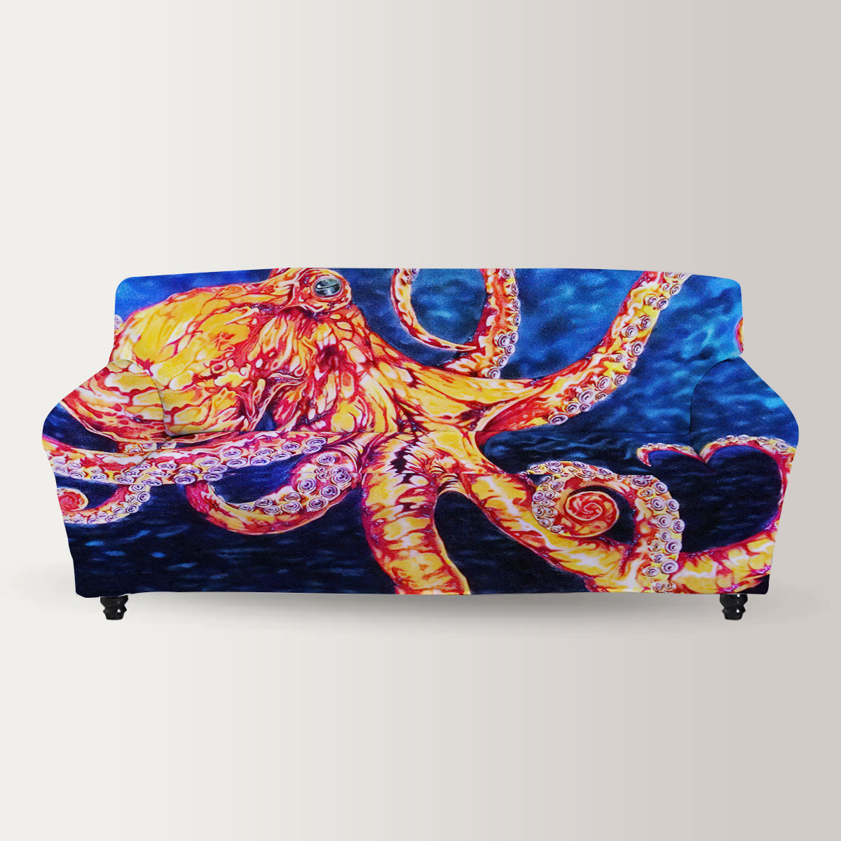 Psychedelic Octopus Sofa Cover