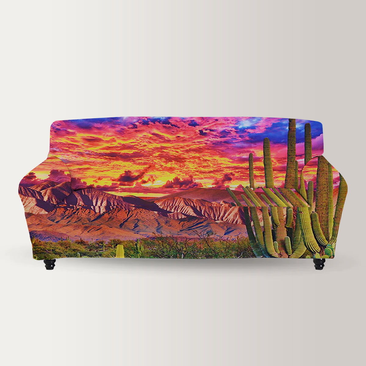 Sunset Desert Sofa Cover