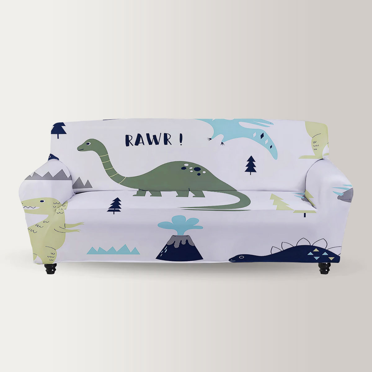 Sweet Dinosaur Sofa Cover
