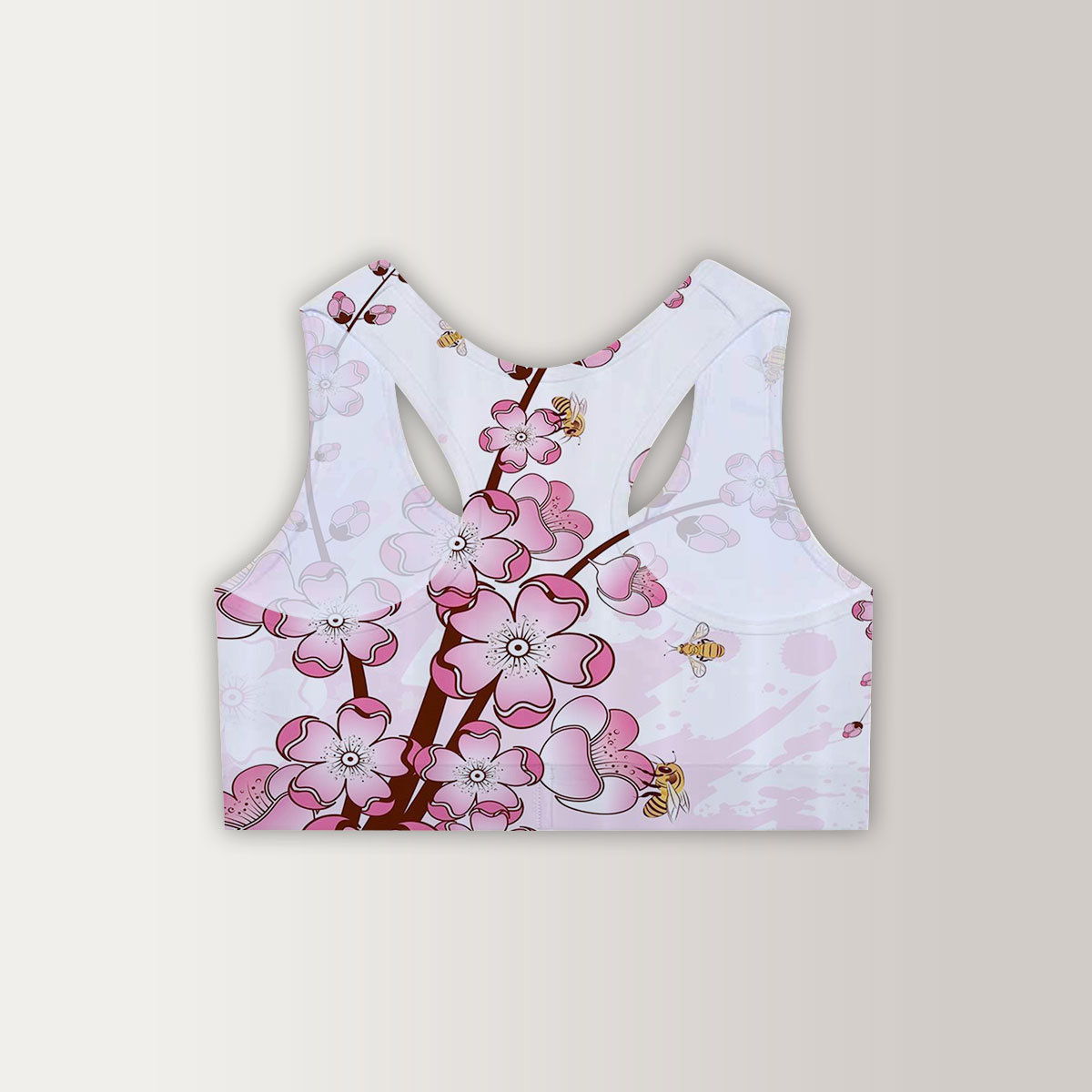 Pretty Cherry Blossom Women Sports Bra