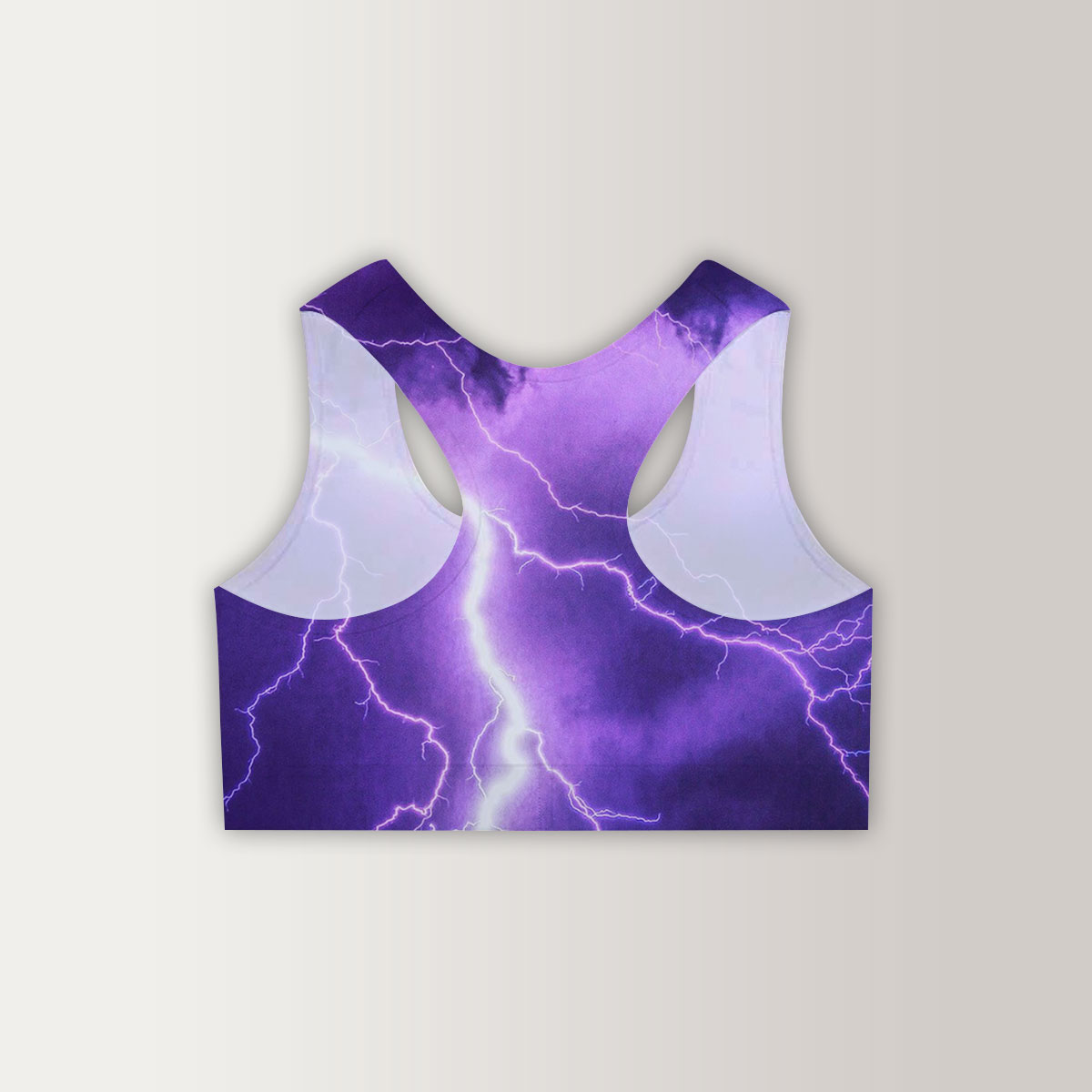 Purple Lightning Women Sports Bra