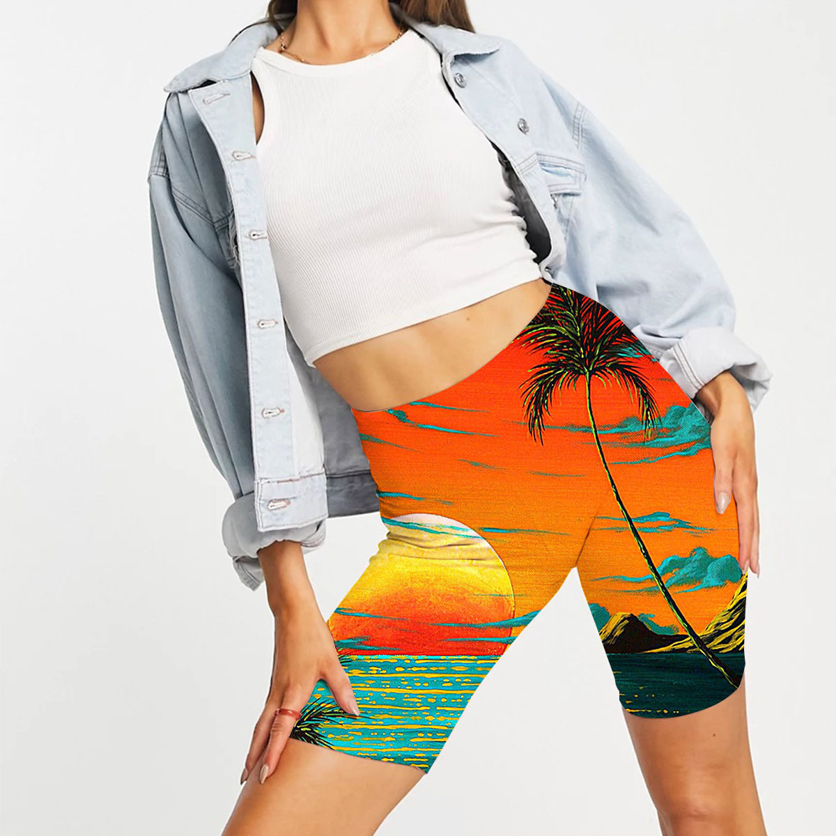 Beach Sunset Casual Shorts