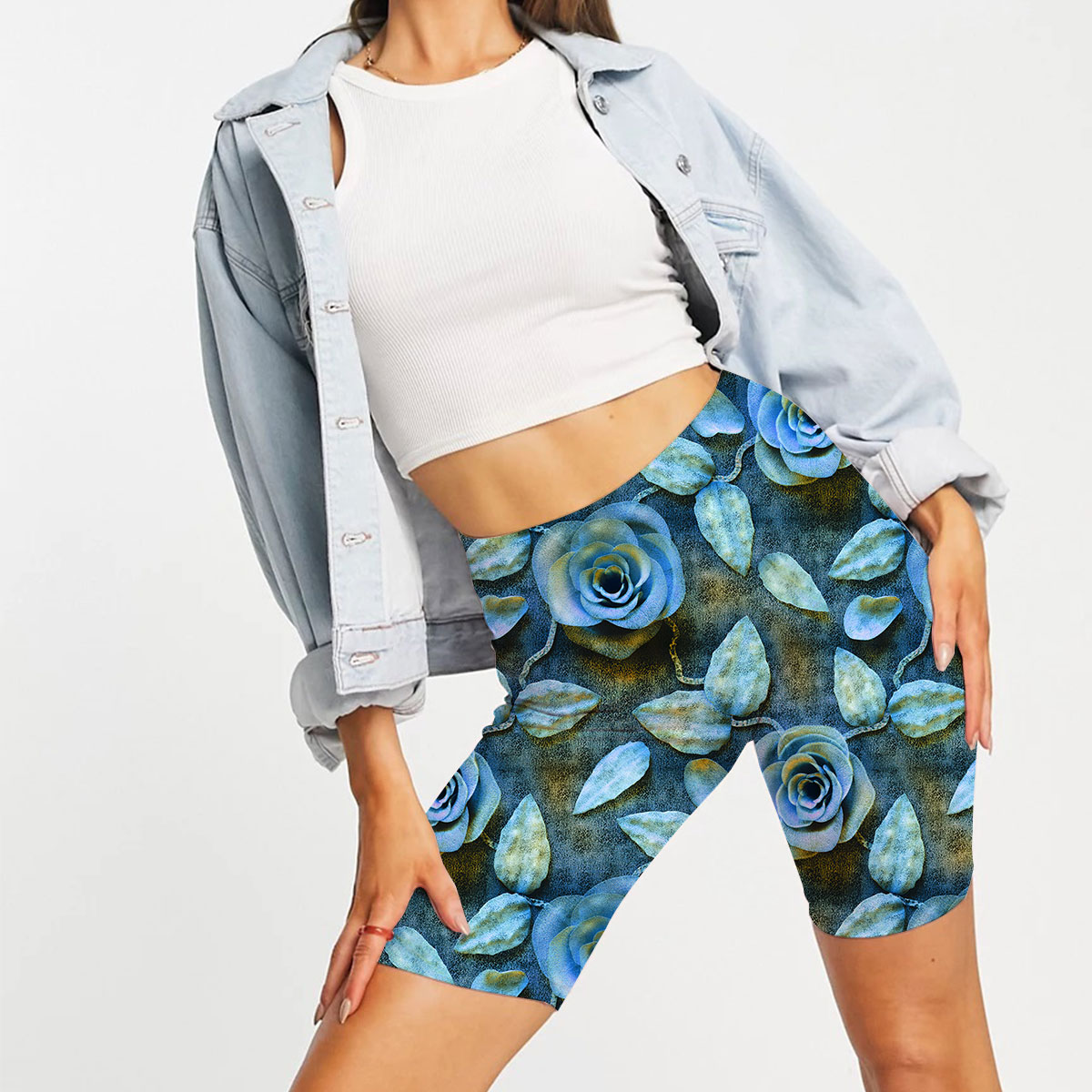 Blue Rose Casual Shorts