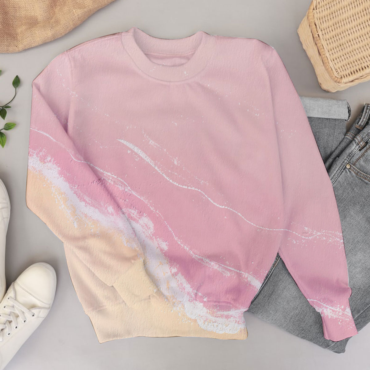 Abstract Sunset Sweater