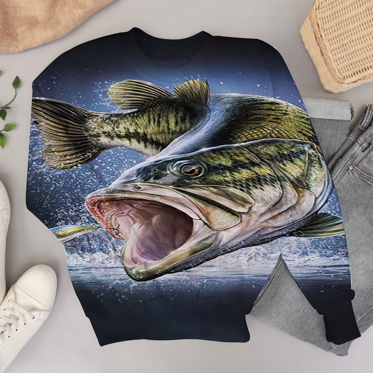 Bass Fishing Sweater