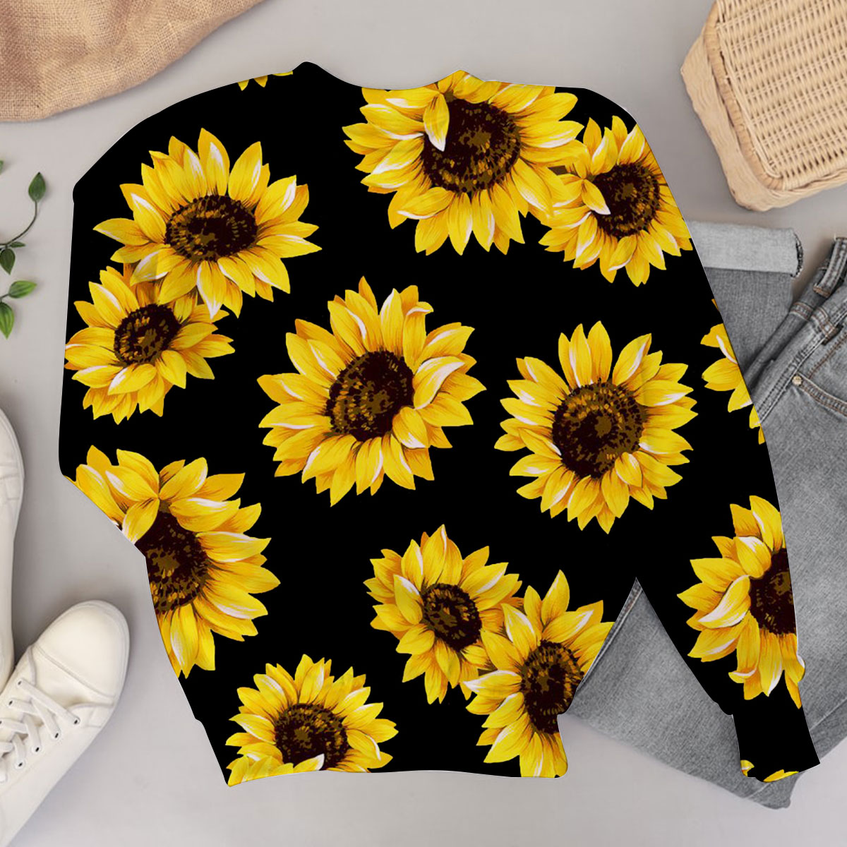 Black Sunflower Sweater