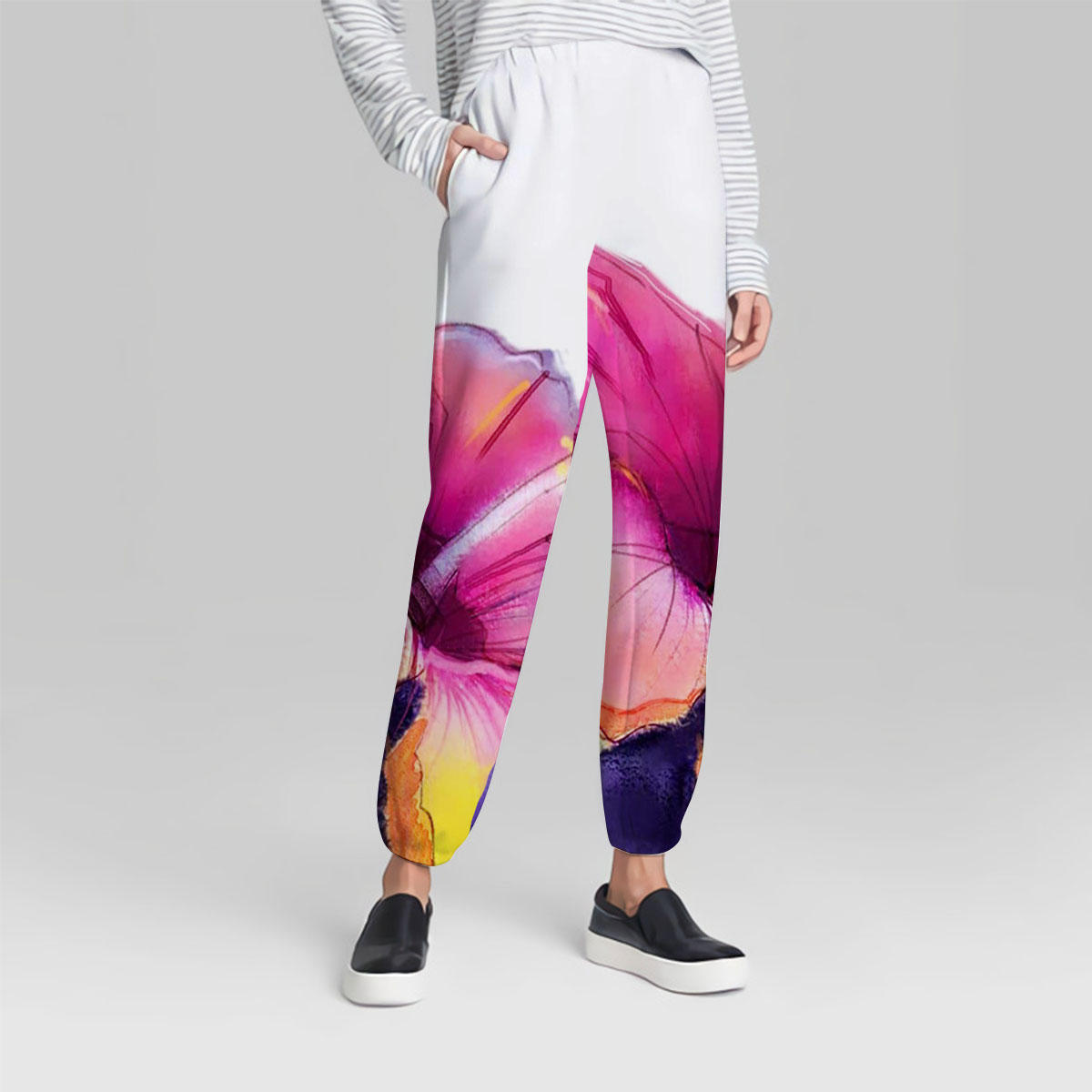Abstract Colorful Hibiscus Sweatpant