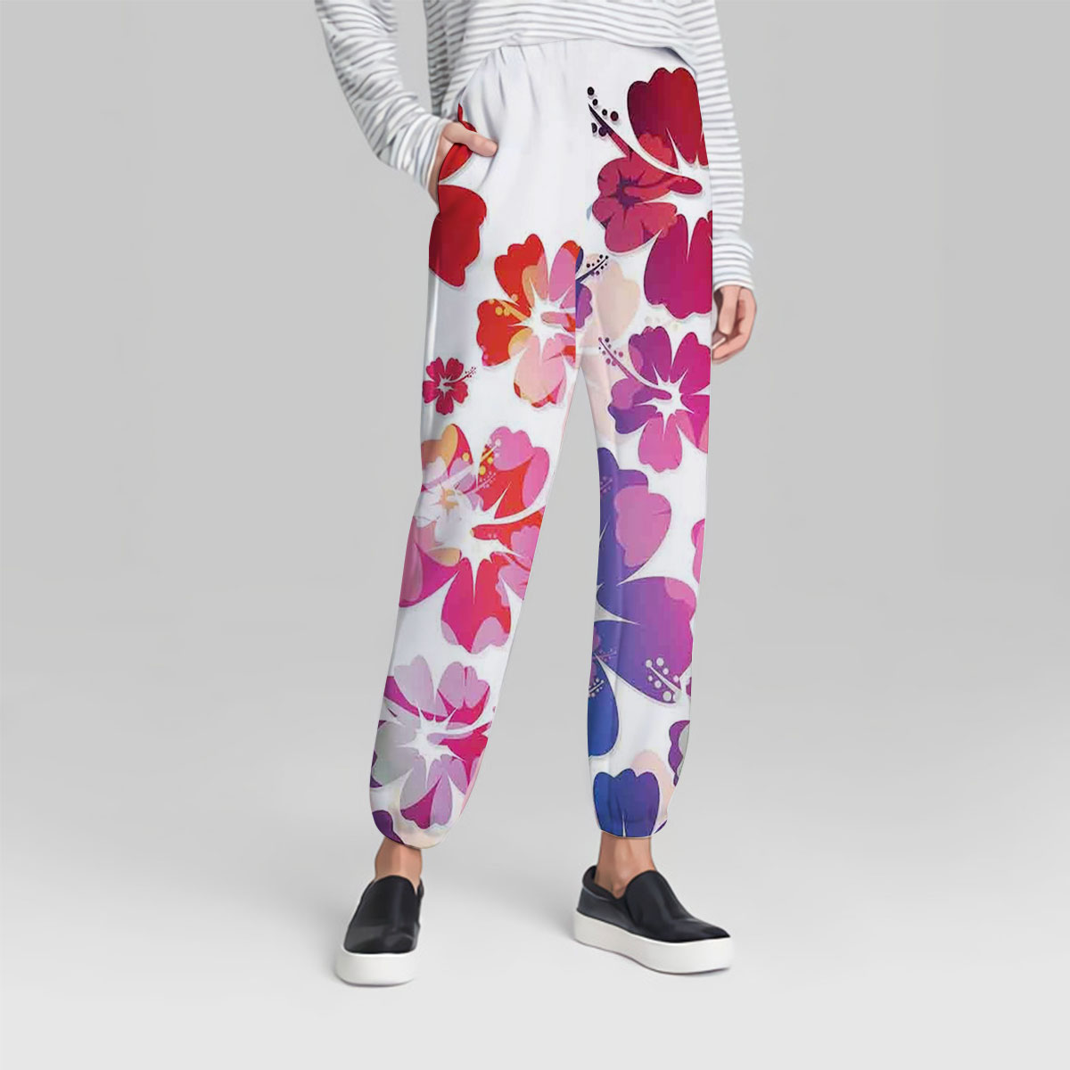 Abstract Tropical Hawaii Flowers Sweatpant
