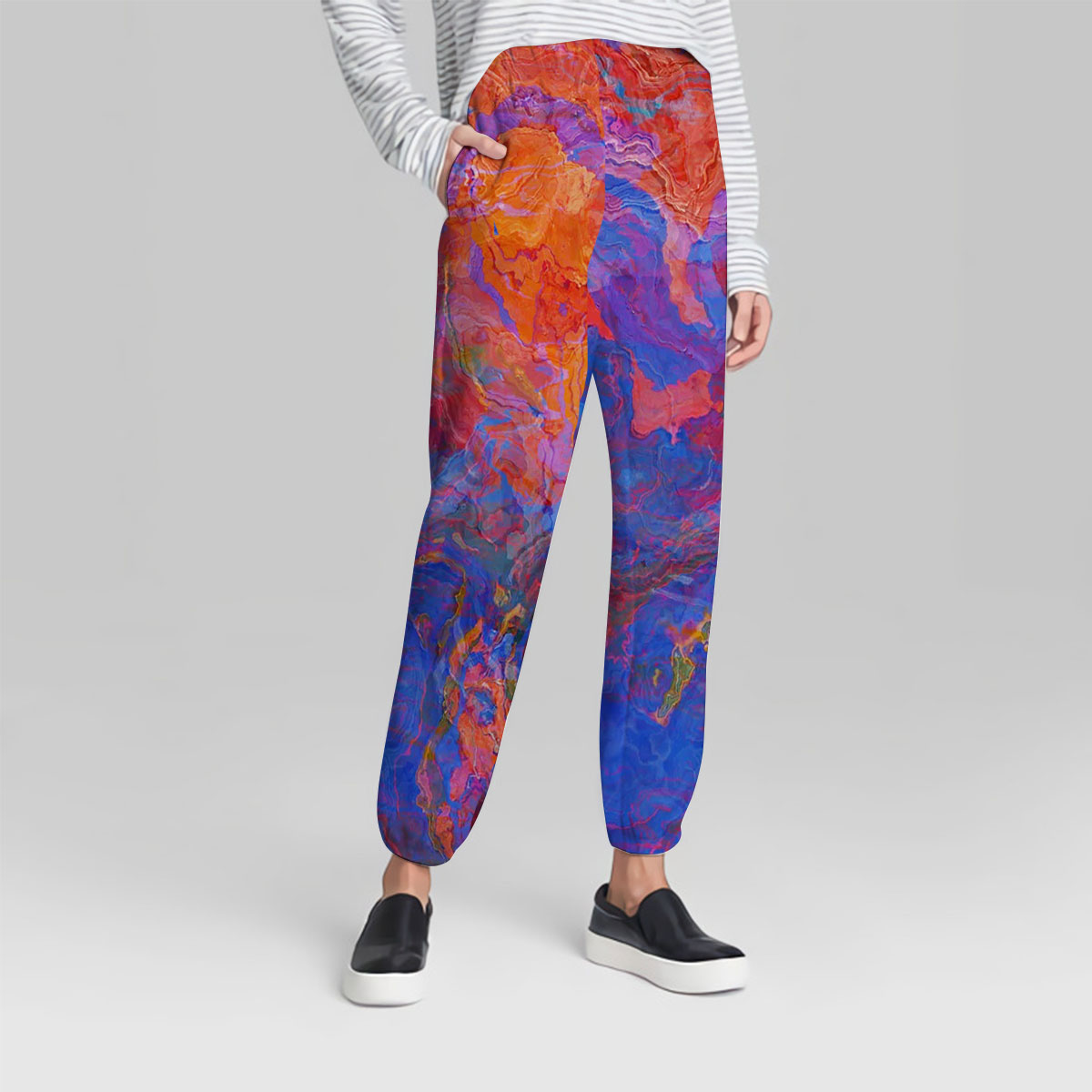 Red And Blue Abstract Sweatpant