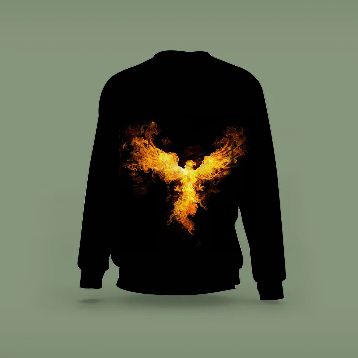 Black Fire Phoenix Sweatshirt