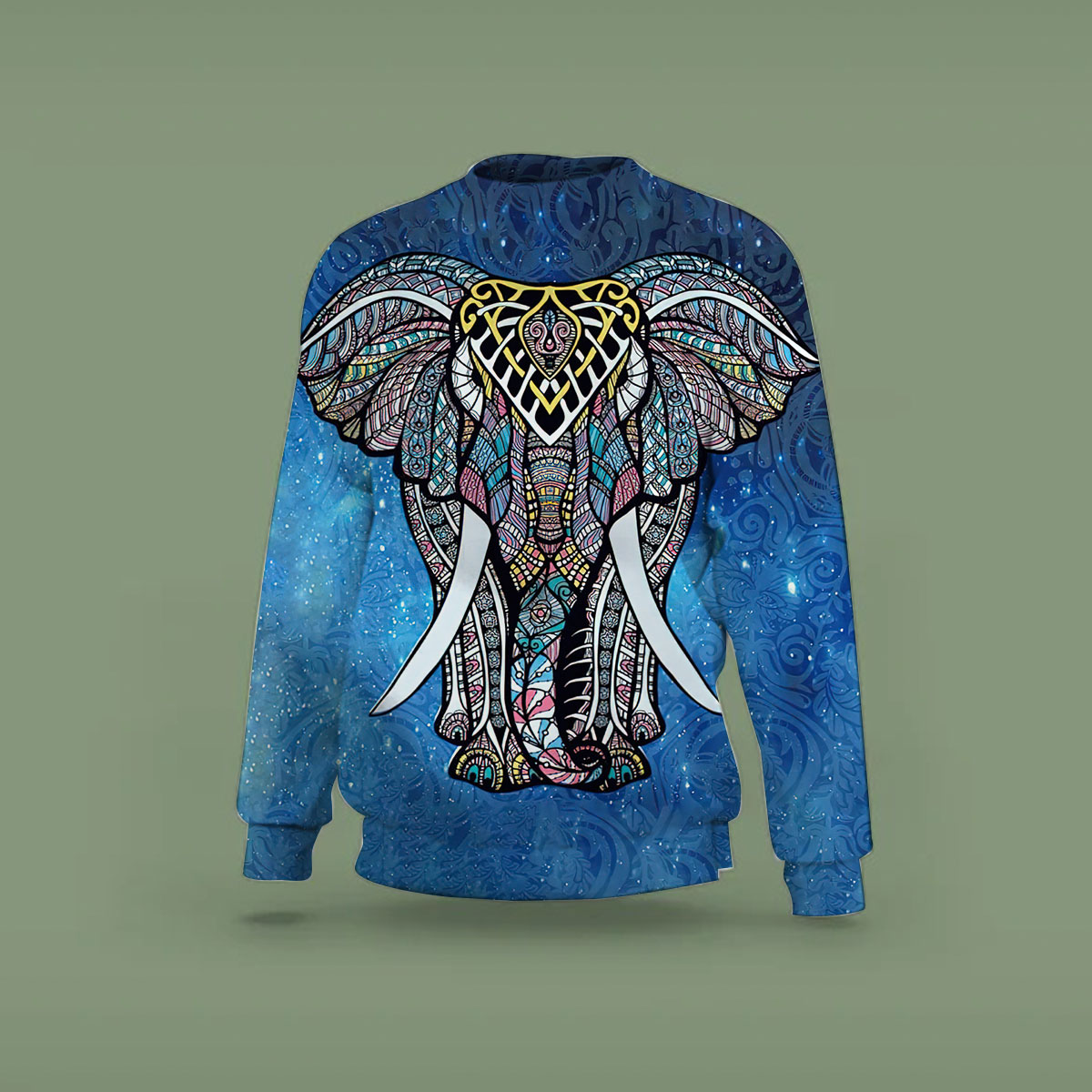 Bohemian Mandala Elephant Sweatshirt