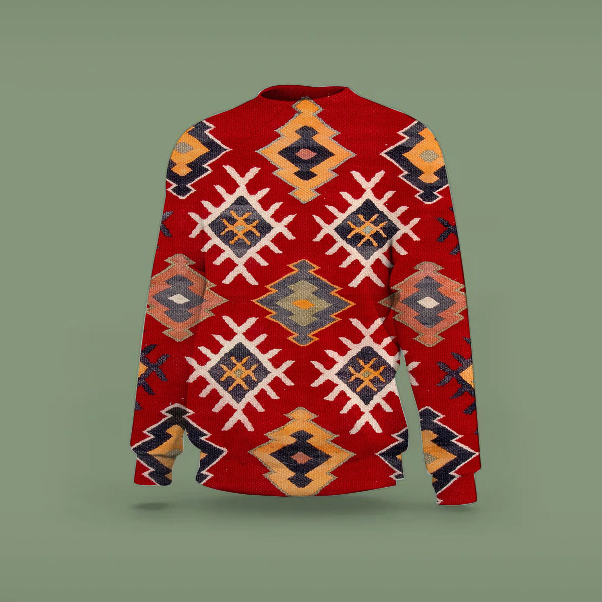 Red Native American Sweatshirt