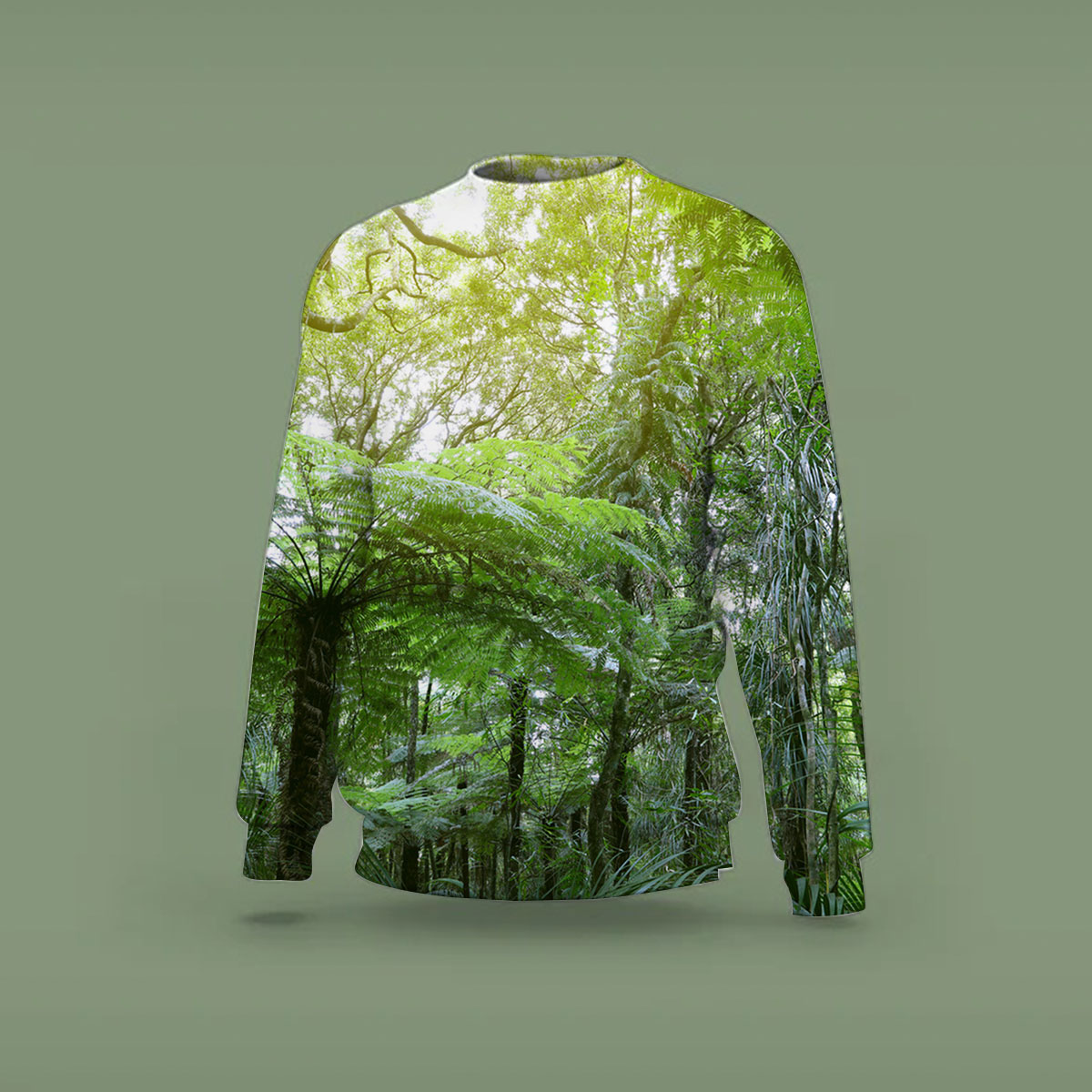 Tree ferns in jungle Sweatshirt