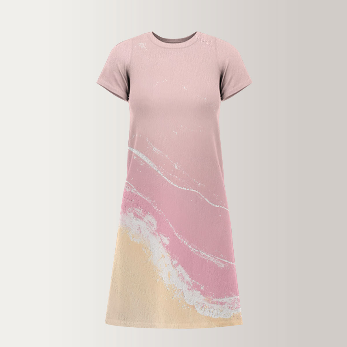 Abstract Sunset T-Shirt Dress