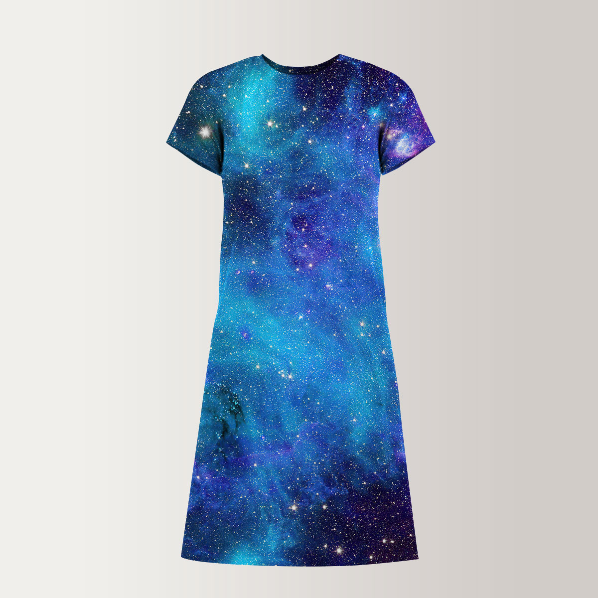Aesthetic Galaxy T-Shirt Dress