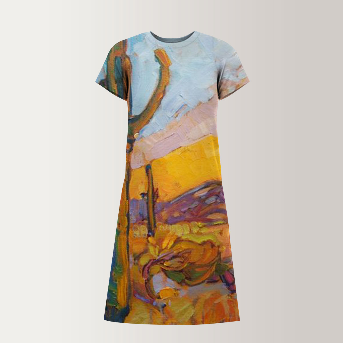 Arizona Saguaros Desert T-Shirt Dress