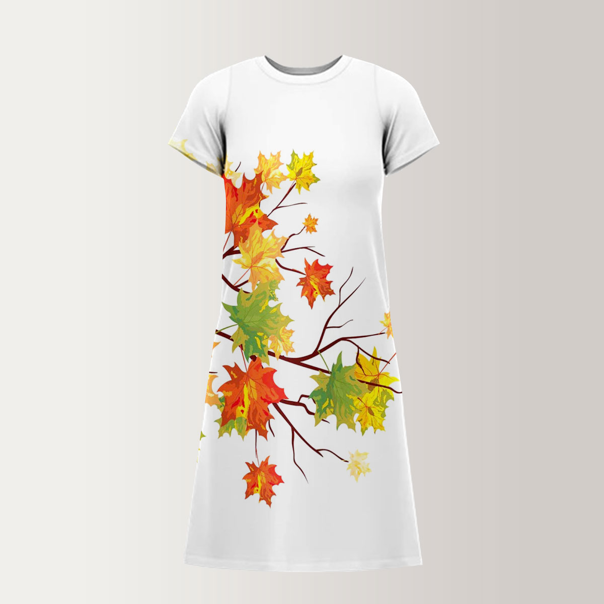 Autumn T-Shirt Dress