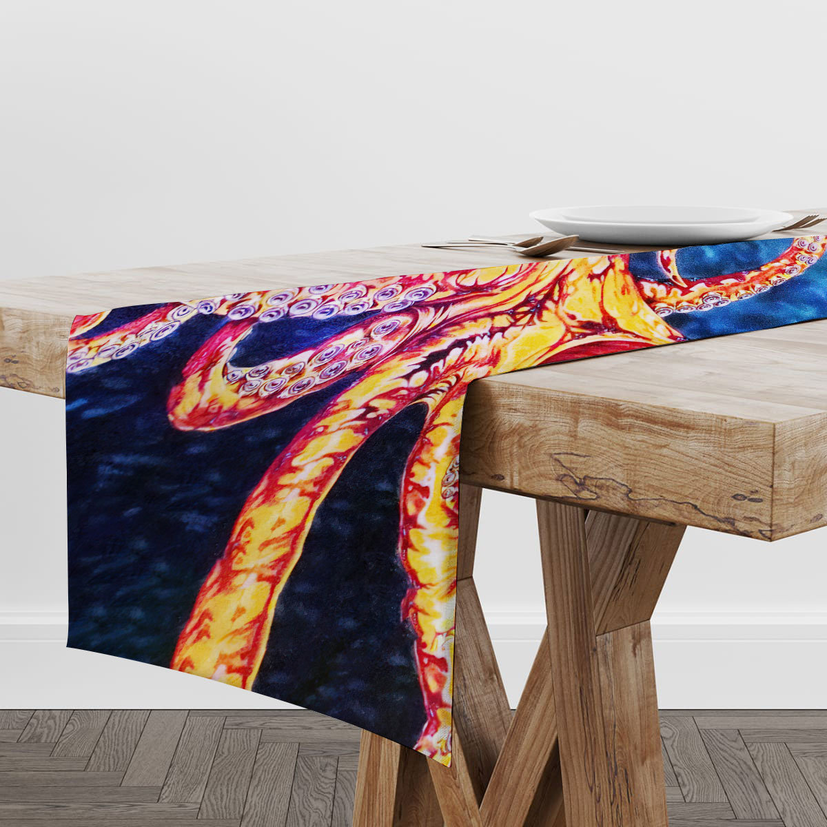 Psychedelic Octopus Table Runner