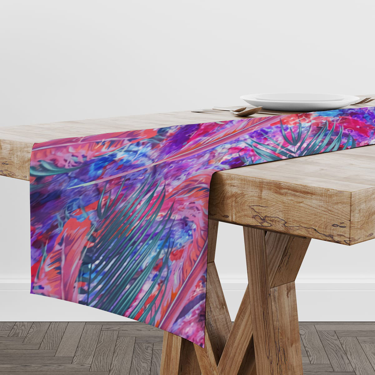 Psychedelic Orchid Table Runner