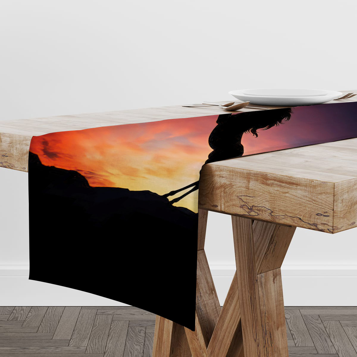 Sunset Unicorn Table Runner