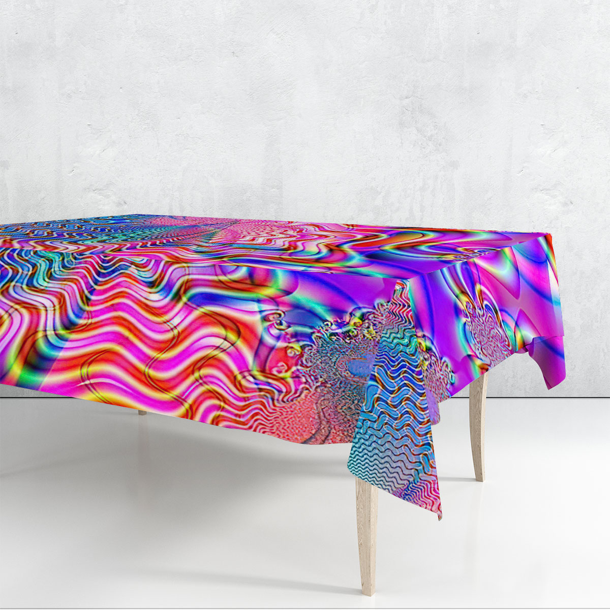 Psychedelia Hippie Rectangle Tablecloth