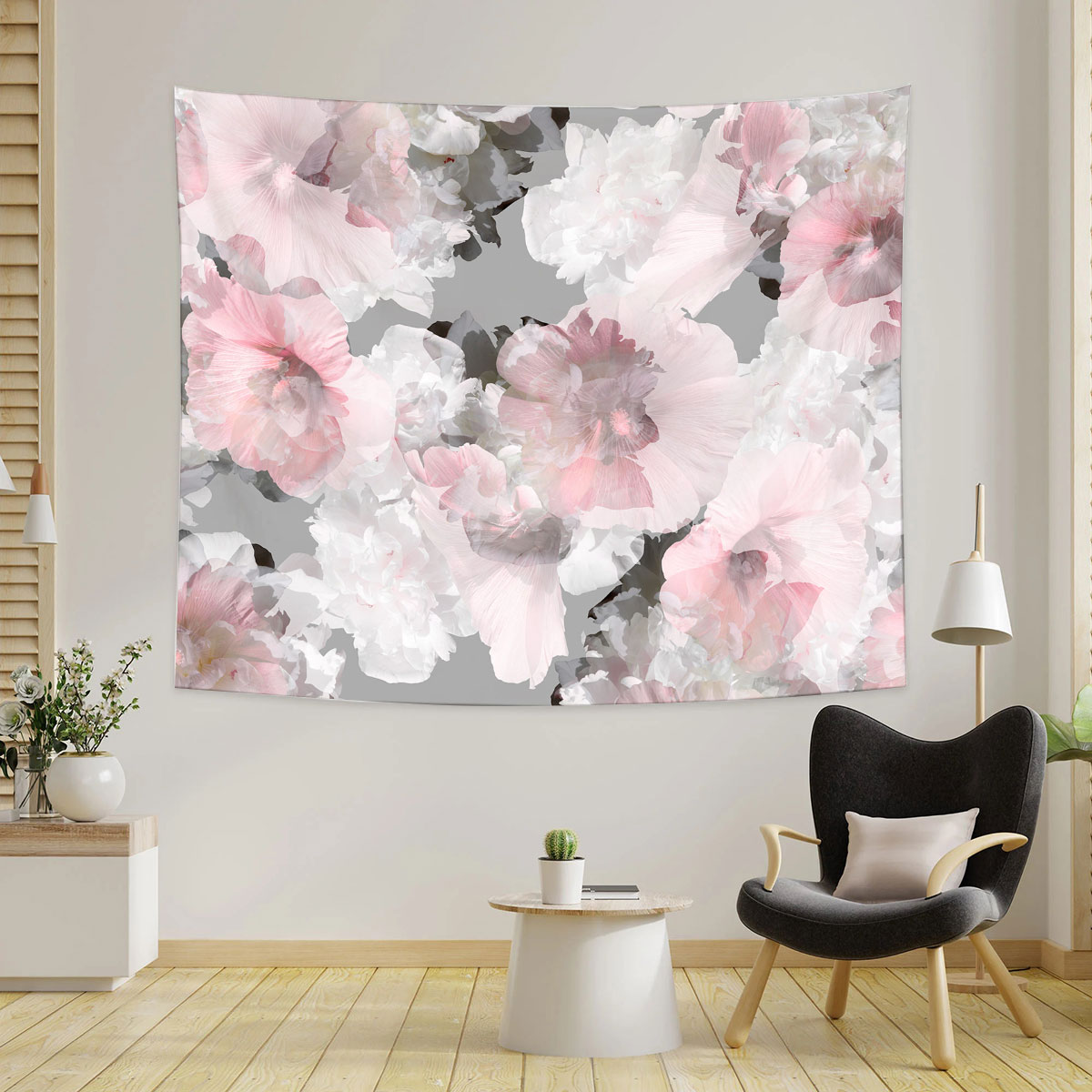 Abstract Peony Tapestry