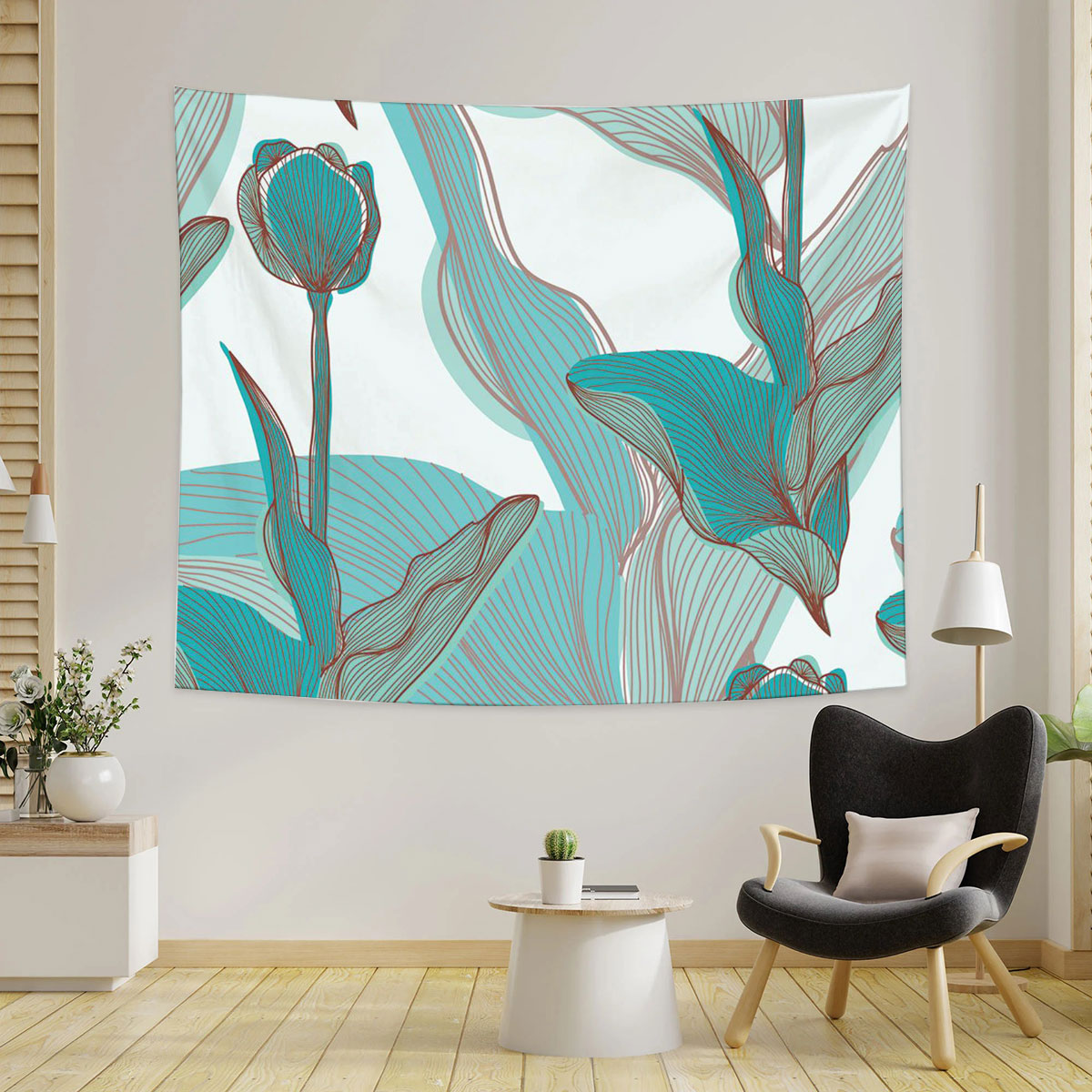 Abstract Tulip Tapestry
