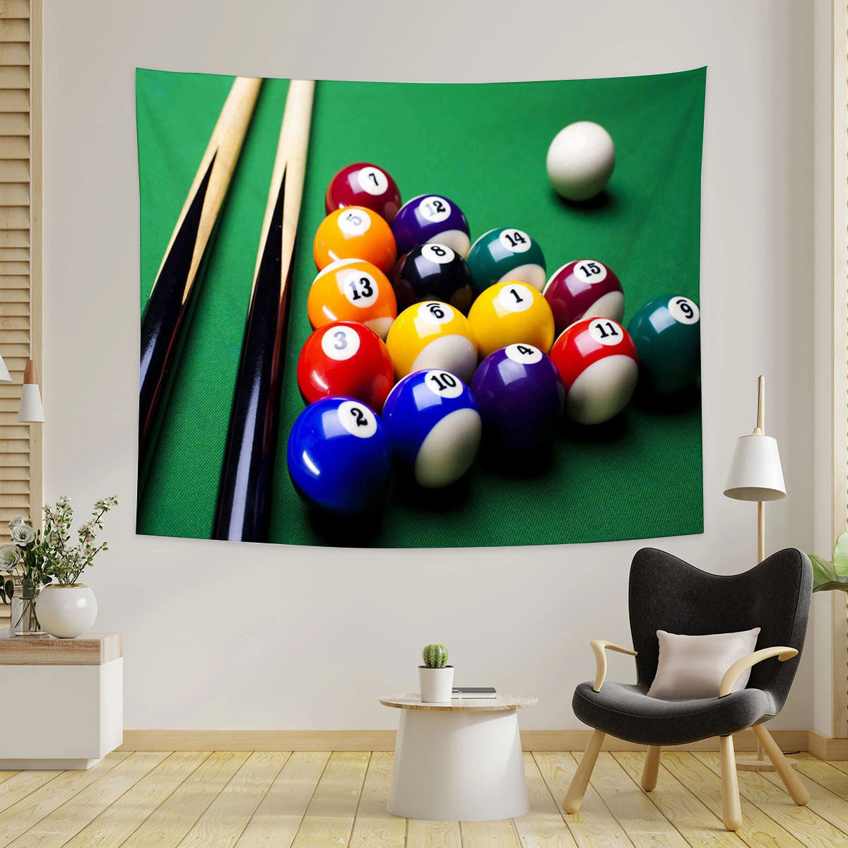 Billiard Pool Balls Tapestry