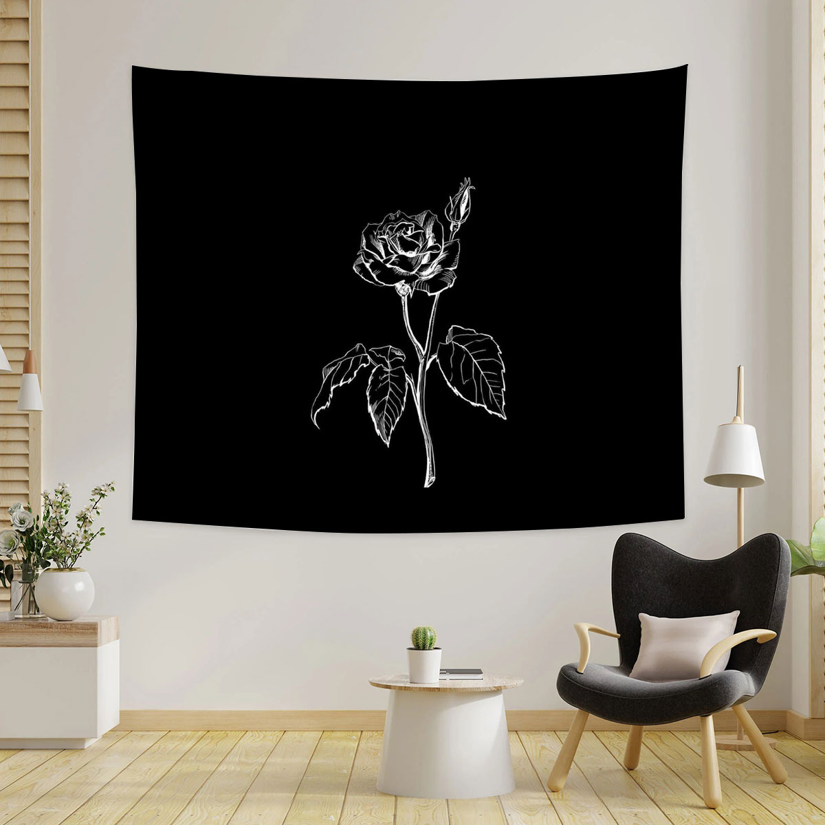 Black Rose Tapestry