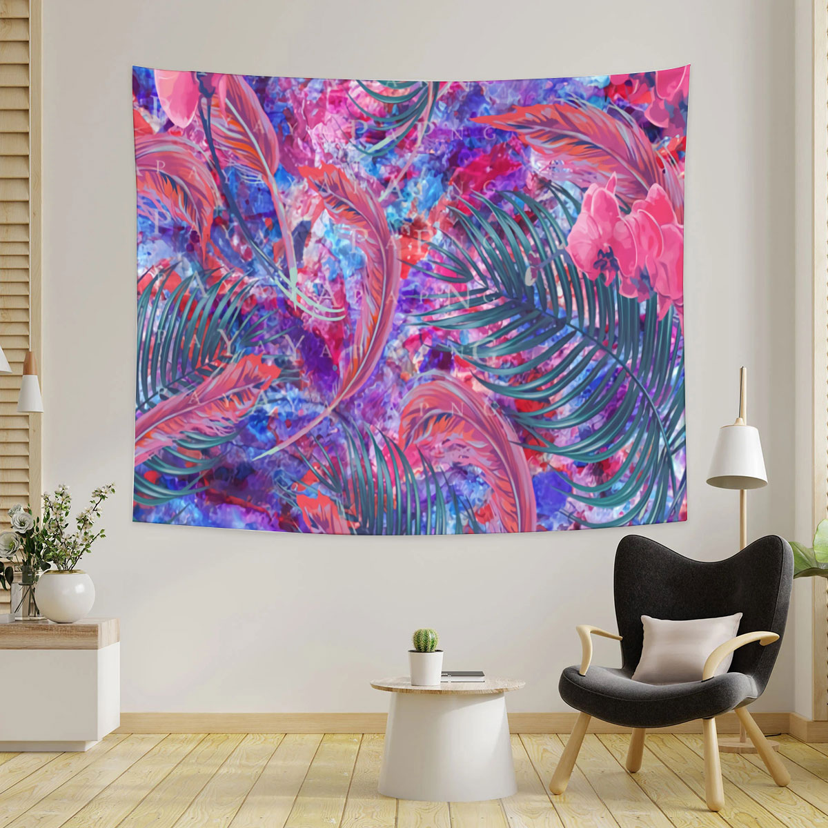 Psychedelic Orchid Tapestry